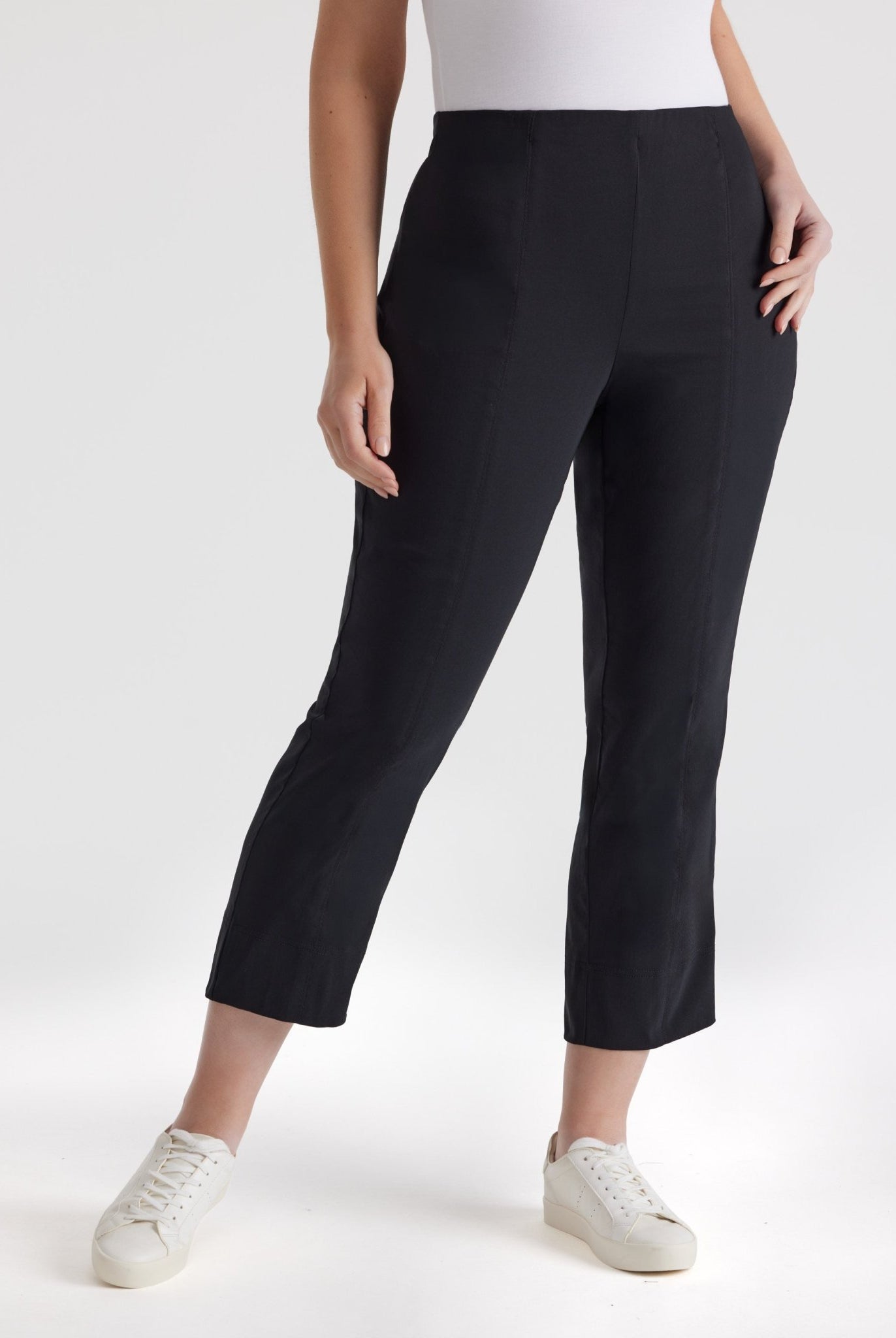 Schmale 7/8 - Hose MESSINI aus Baumwollmix mit Stretch - FOX'S - Fashion