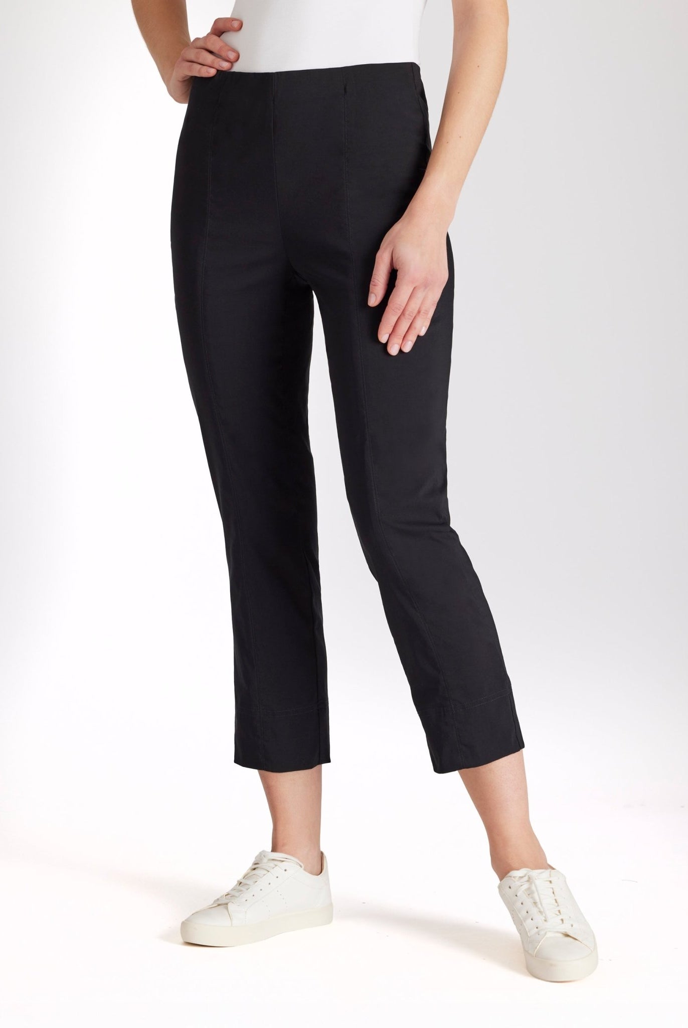 Schmale 7/8 - Hose MESSINI aus Baumwollmix mit Stretch - FOX'S - Fashion