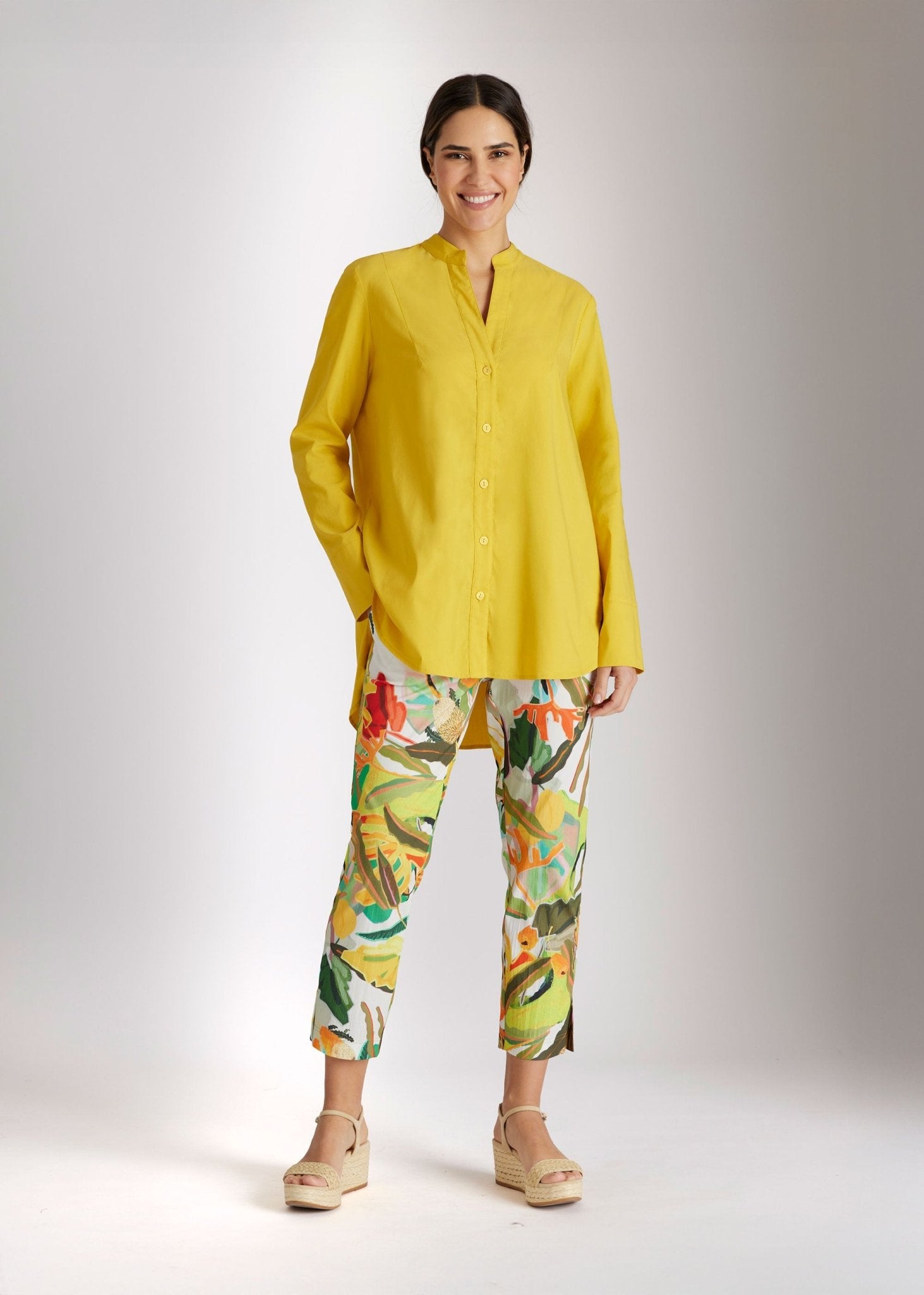 Schmale 7/8 - Hose USTRADI aus Bio - Baumwolle mit Stretch - FOX'S - Fashion