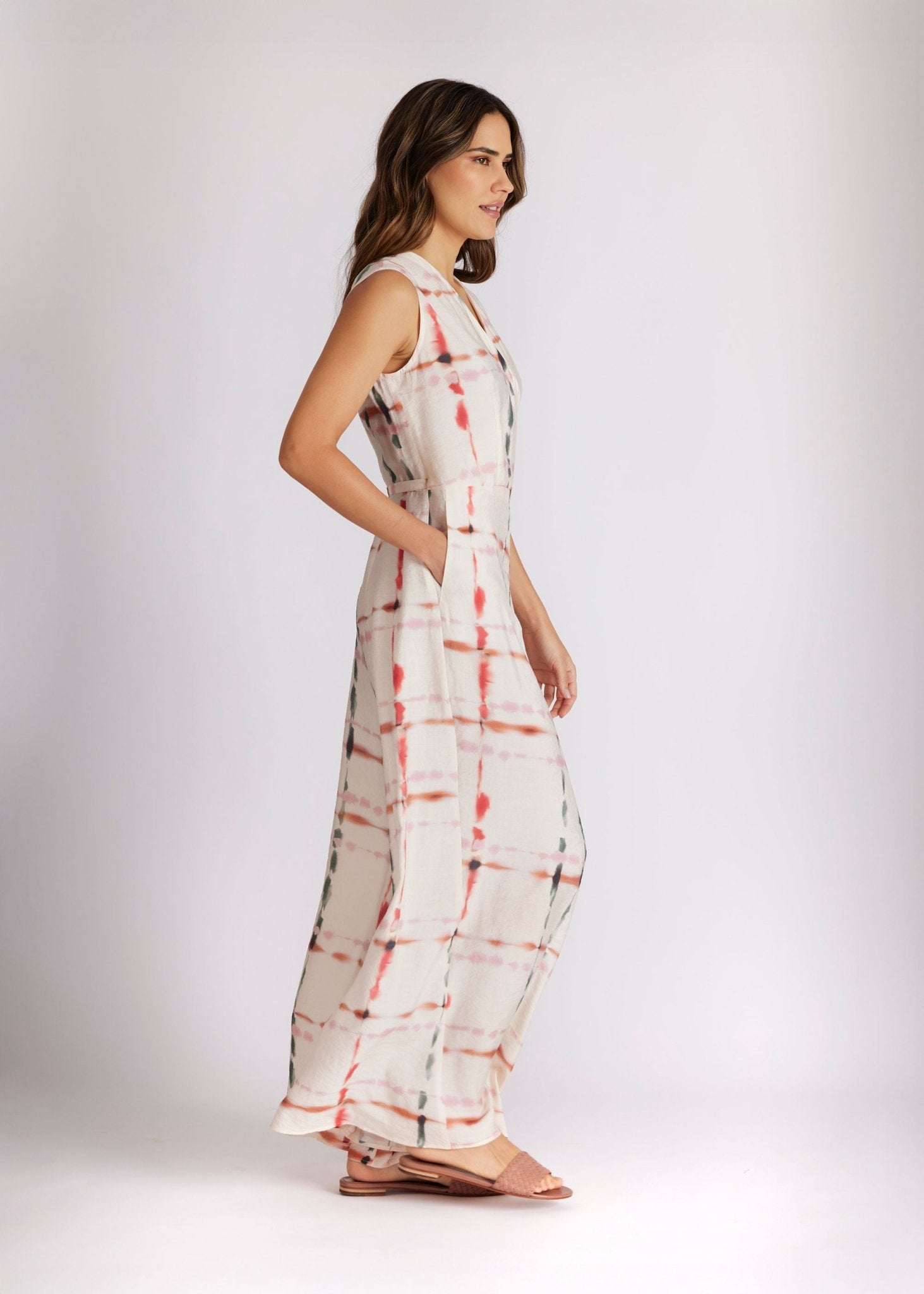 Taillierter Jumpsuit XYMPA aus Viskose mit weitem Bein - FOX'S - Fashion