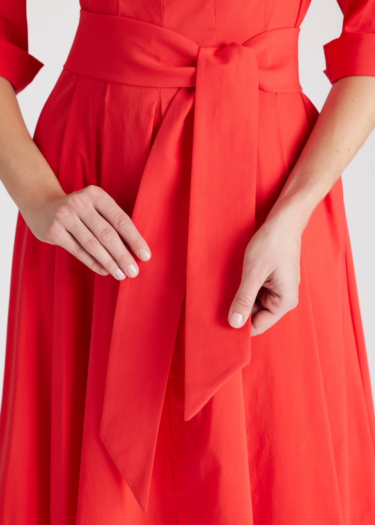 Tailliertes Kleid MEDAXY aus Baumwollmix mit Stretch - FOX'S - Fashion