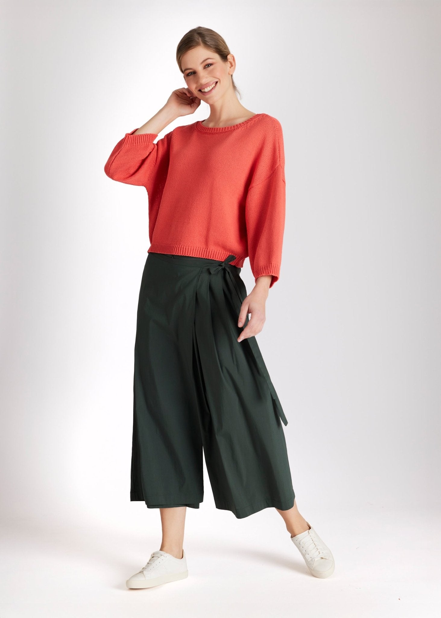 Weite Culotte KELIMO aus Baumwollmix in 7/8 - Länge - FOX'S - Fashion