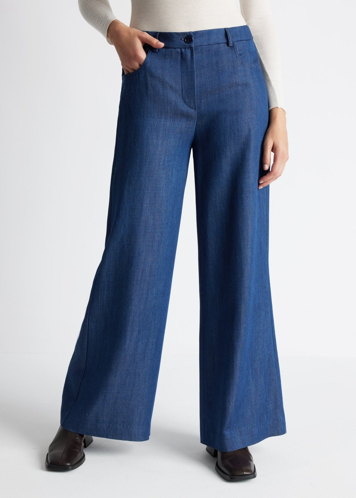 Weite Hose NAJEANS aus 100 % Lyocell - FOX'S-Fashion