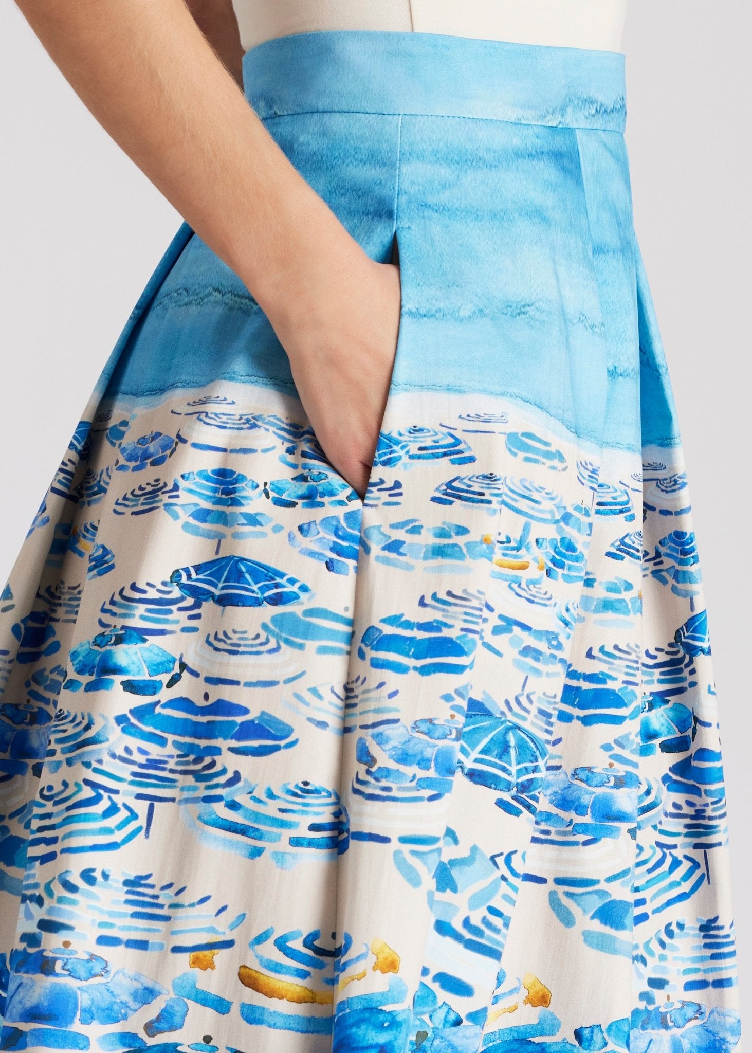 Weiter Rock FIPERO aus Bio - Baumwolle in Wadenlänge - FOX'S - Fashion