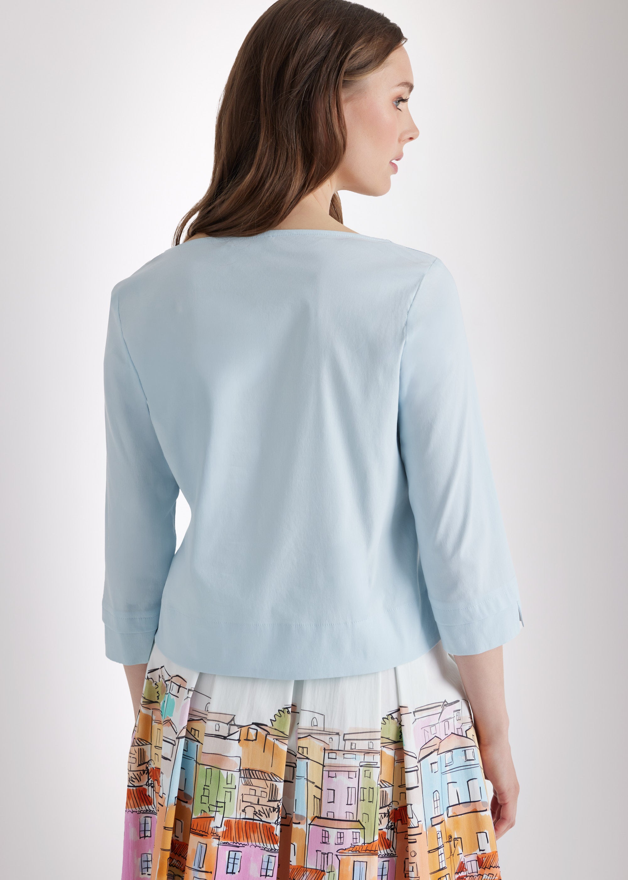 Kastige Bluse BUSHAKTY aus leichtem Baumwollmix mit Stretch - FOX'S - Fashion