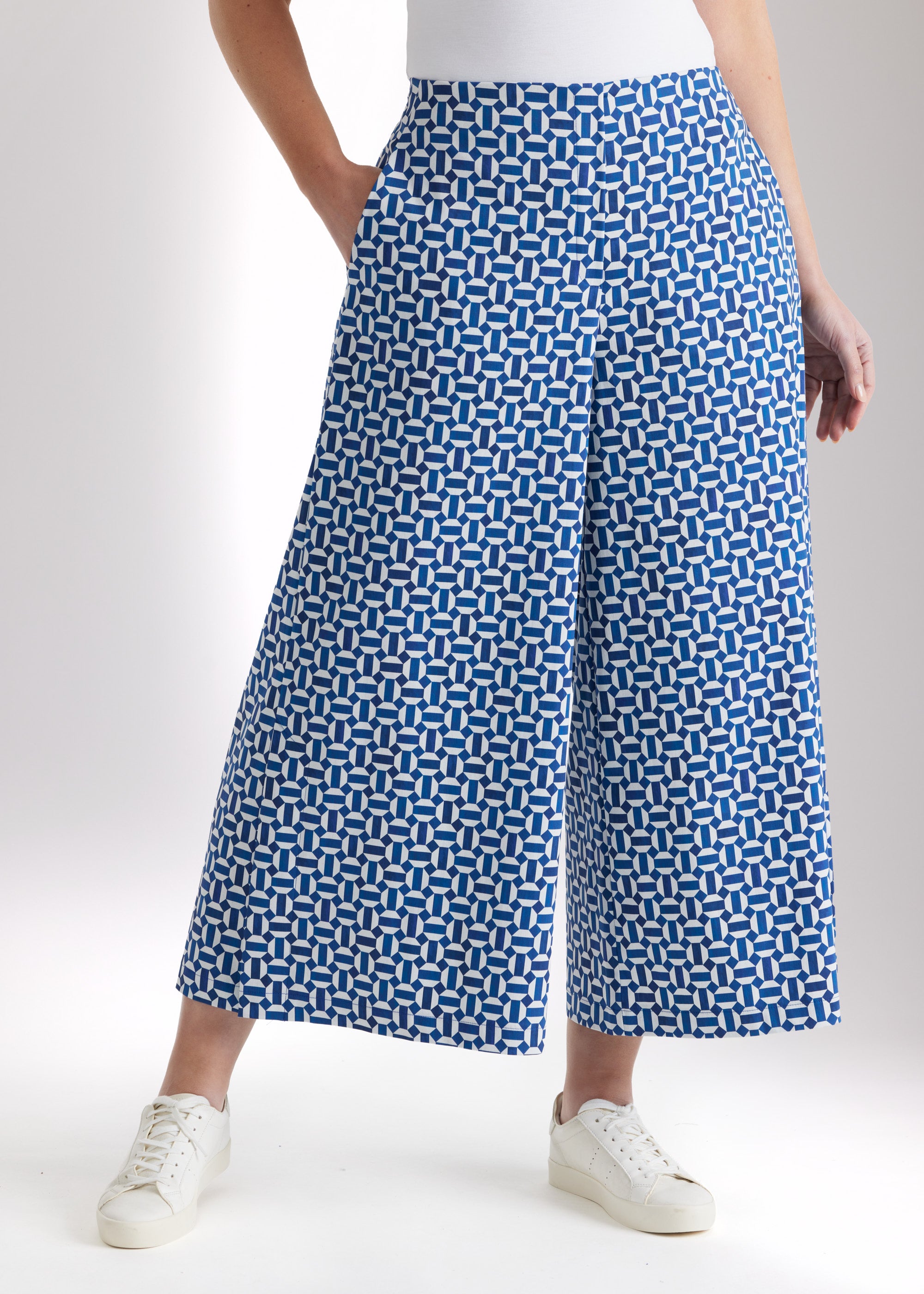 Weite Culotte DUKANA aus Bio - Baumwolle mit Gummibund - FOX'S - Fashion