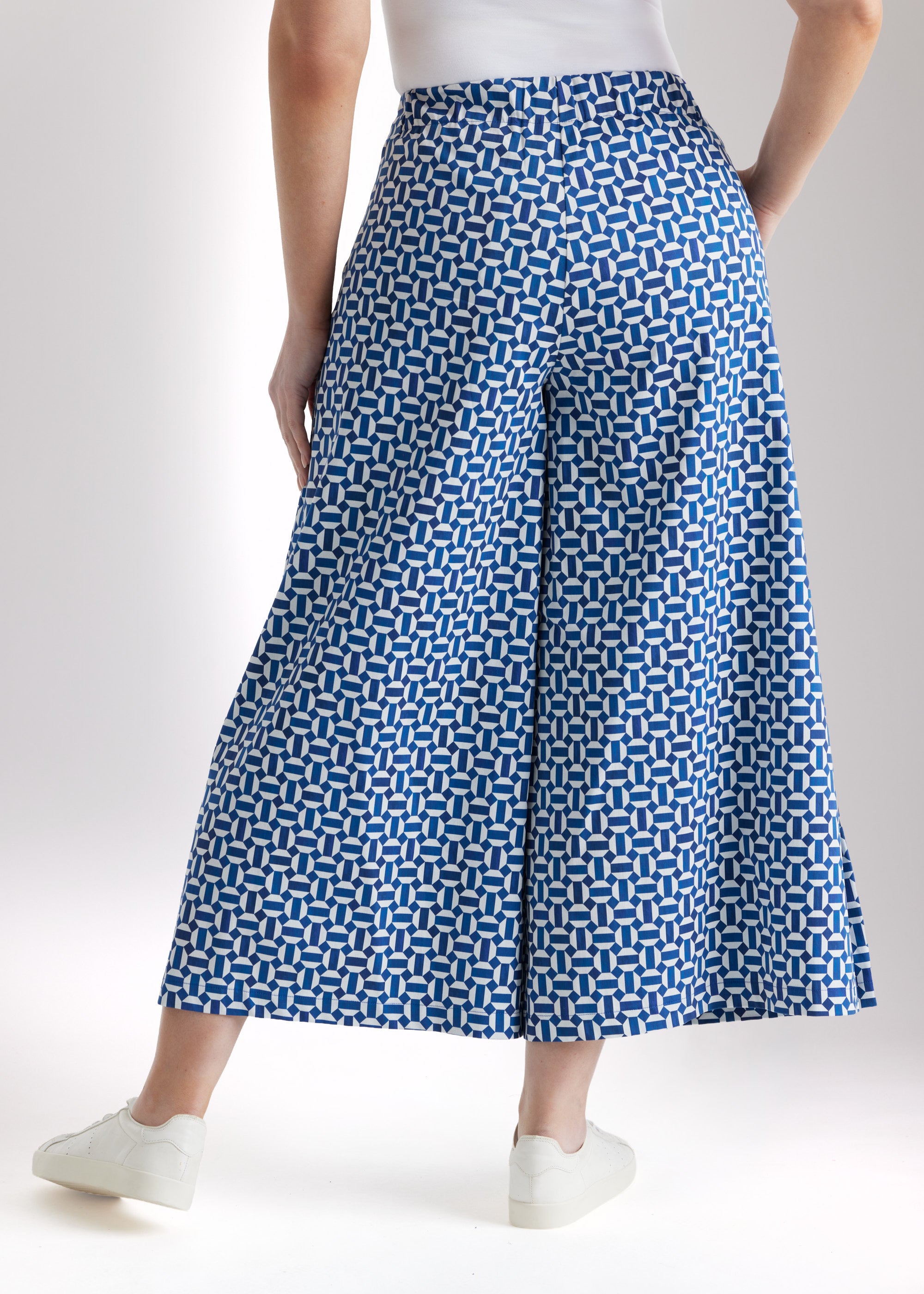 Weite Culotte DUKANA aus Bio - Baumwolle mit Gummibund - FOX'S - Fashion