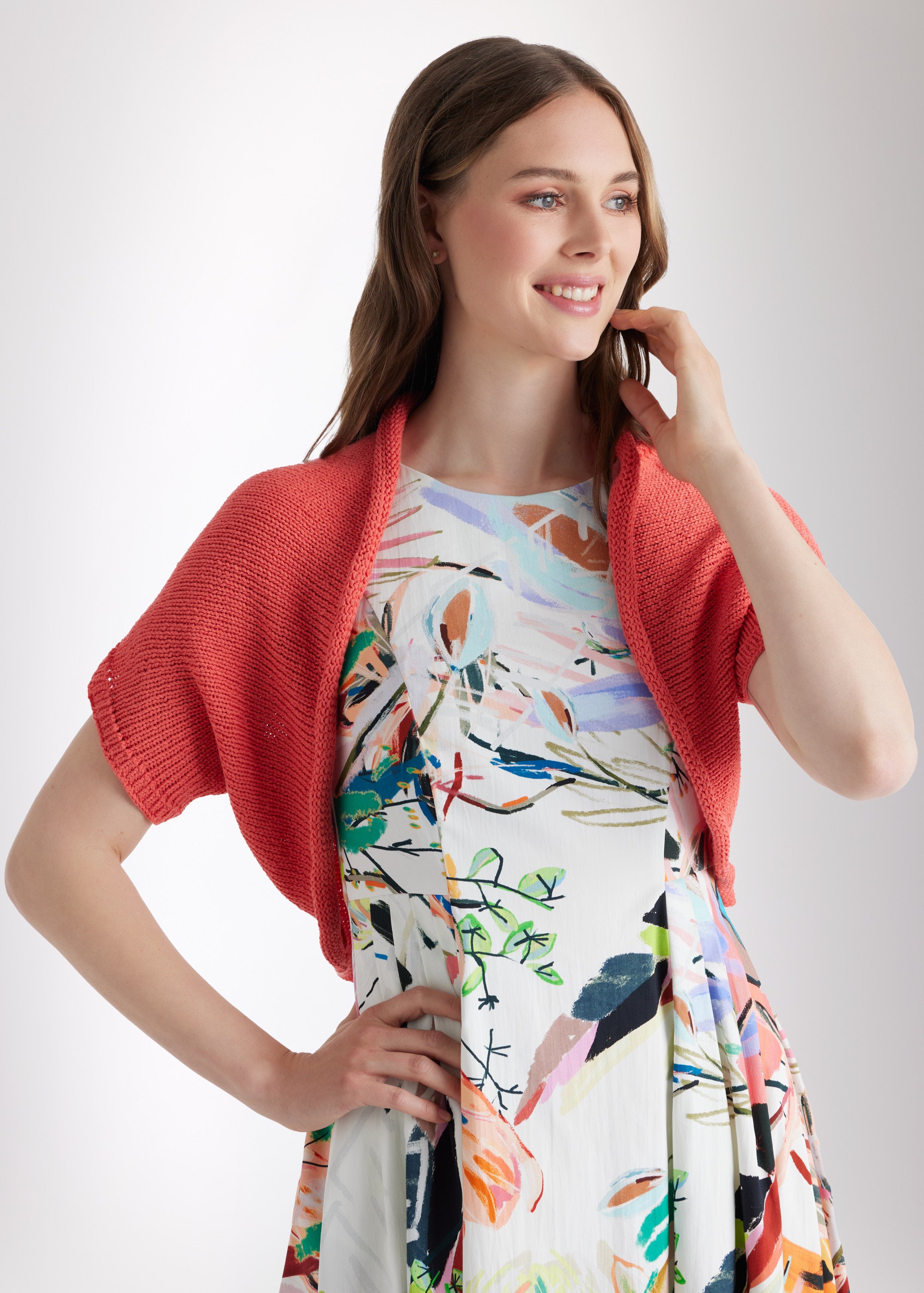 Weiter Strickbolero IPBOLLY aus Baumwollmix - FOX'S - Fashion