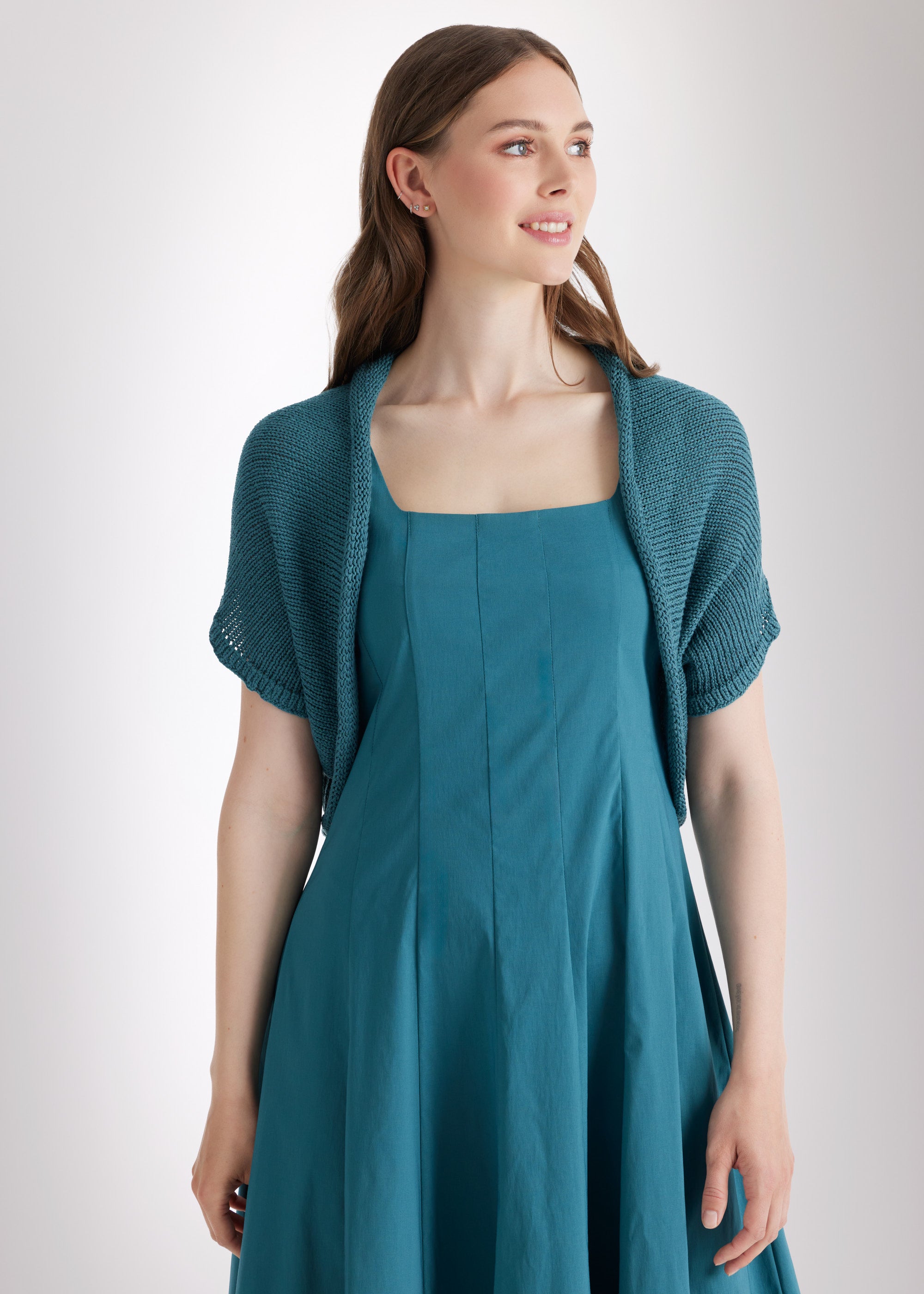 Weiter Strickbolero IPBOLLY aus Baumwollmix - FOX'S - Fashion