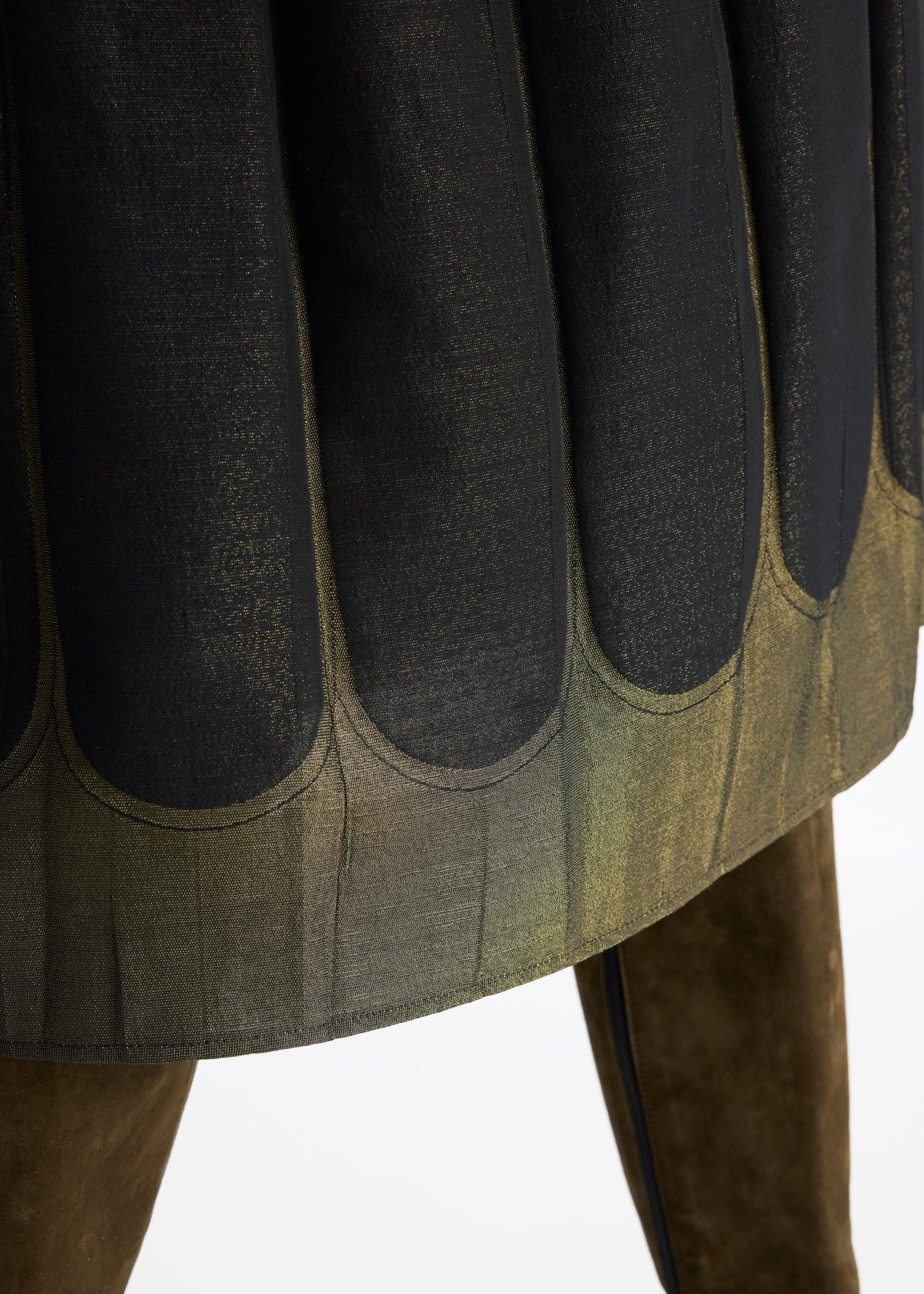 One Size Rock LEPLIRO-W in Midi-Länge mit Gummibund in Khaki