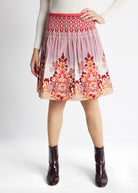 Kurzer One Size Rock LACROS-W mit Gummibund und Muster in Orange