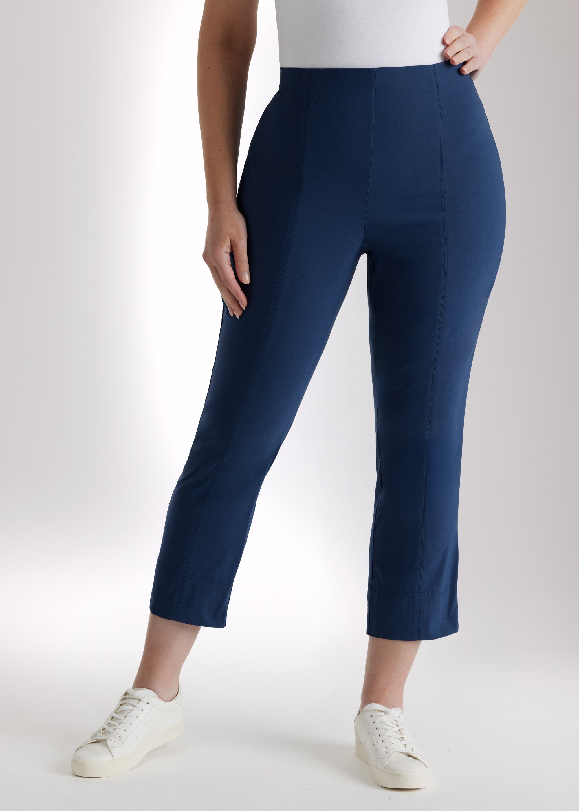 Schmale 7/8 - Hose MESSINI aus Baumwollmix mit Stretch - FOX'S - Fashion