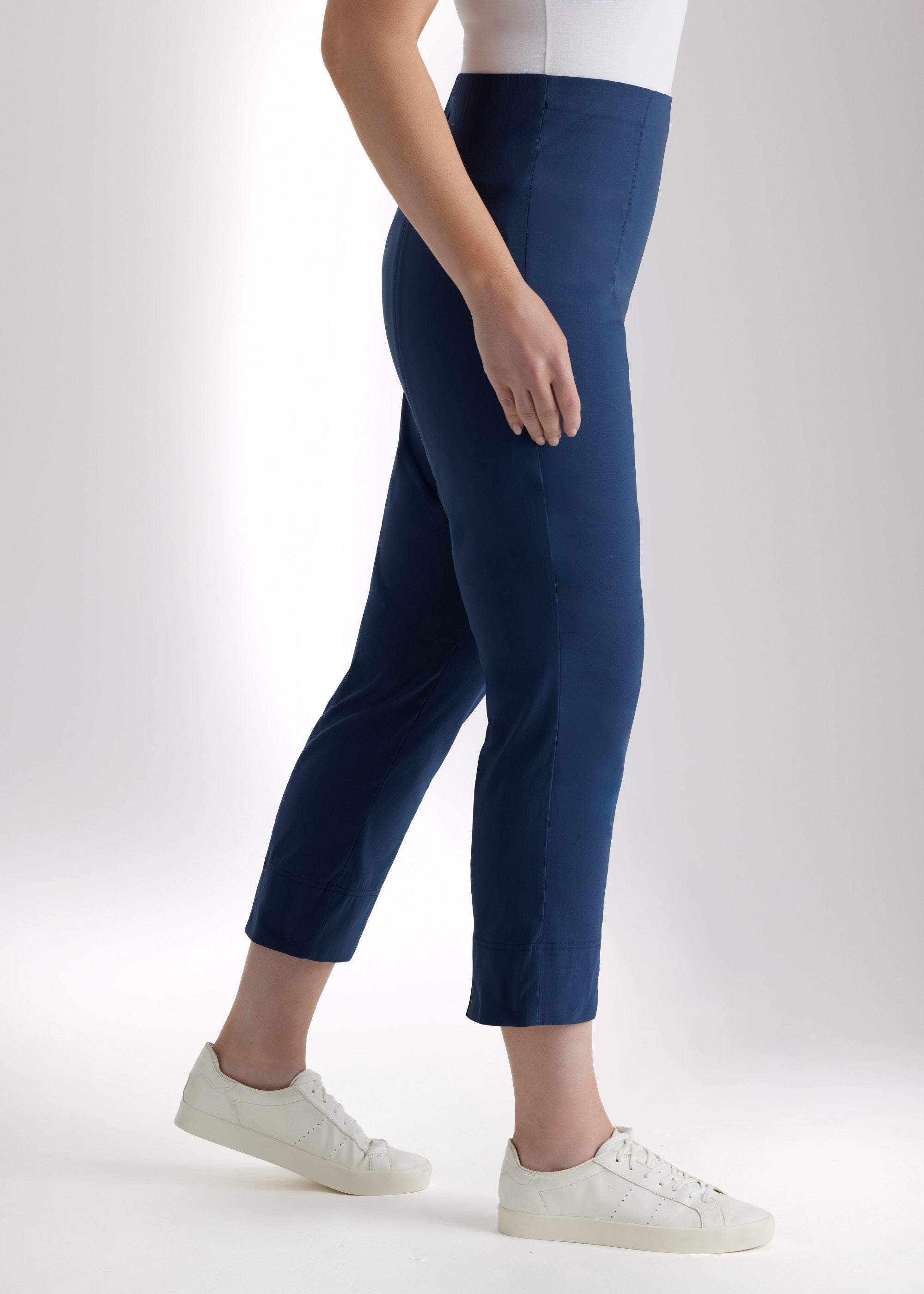 Schmale 7/8 - Hose MESSINI aus Baumwollmix mit Stretch - FOX'S - Fashion