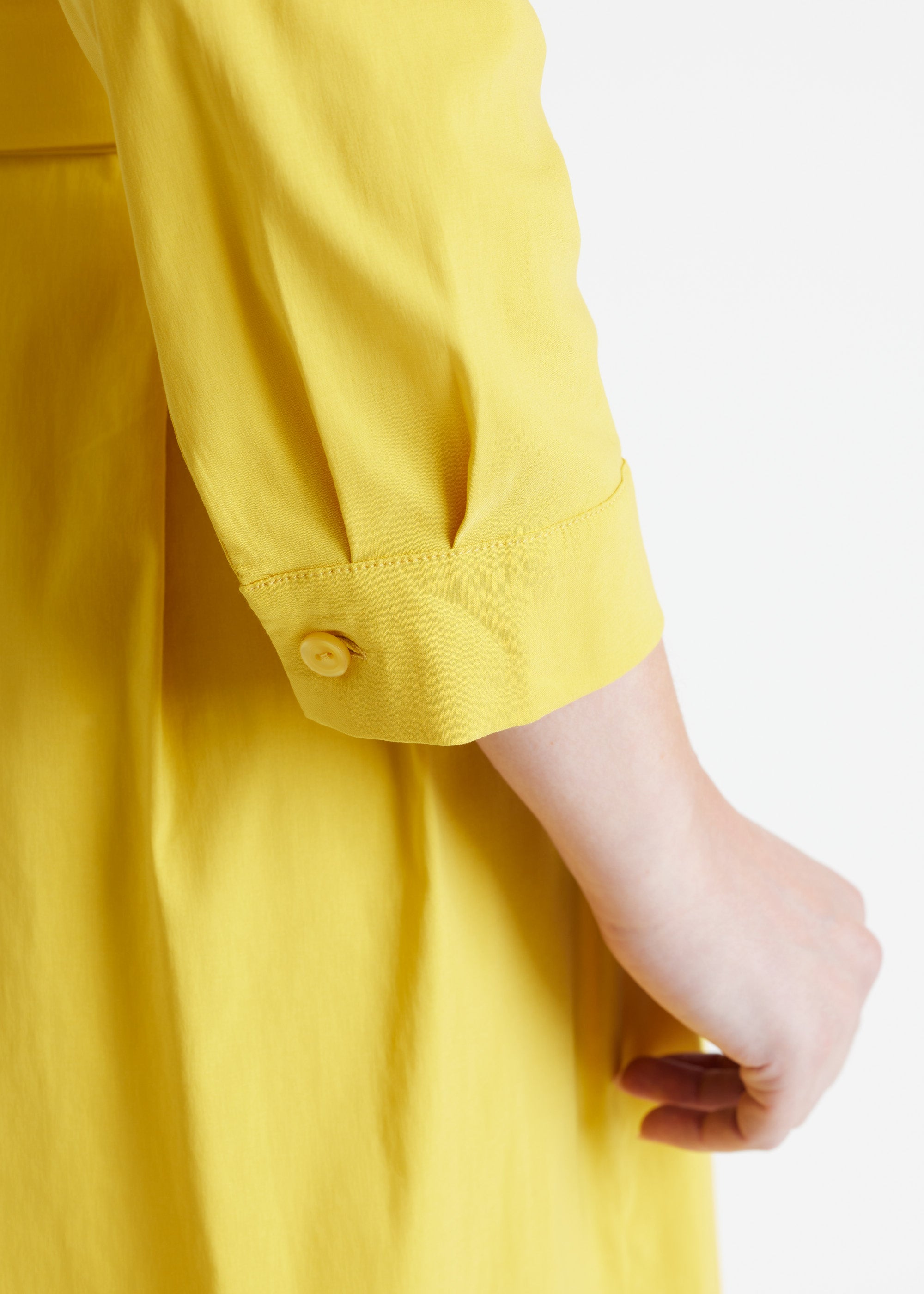 Tailliertes Hemdblusenkleid MYLADJA aus Baumwollmix mit Stretch - FOX'S - Fashion