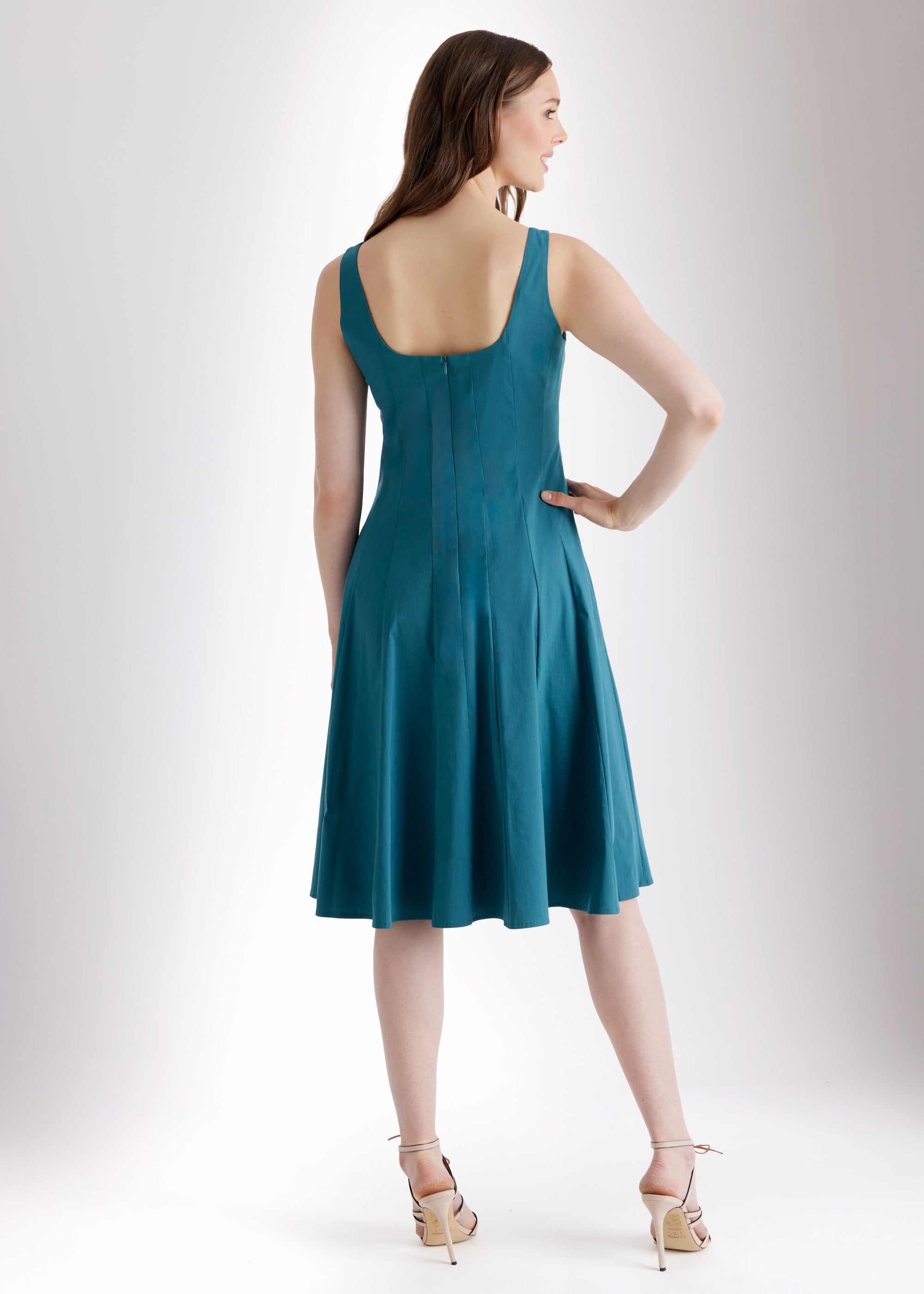 Kurzes, ausgestelltes Kleid MIASHY aus Baumwollmix mit Stretch - FOX'S - Fashion