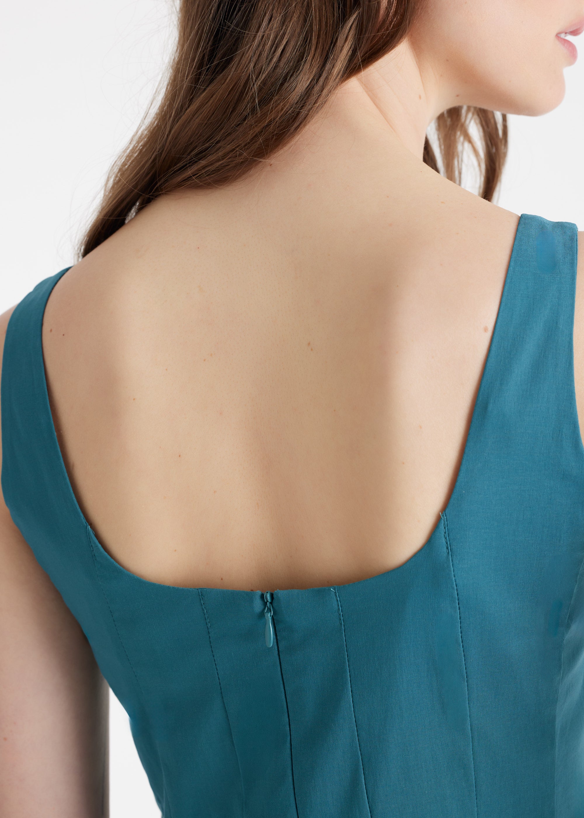 Kurzes, ausgestelltes Kleid MIASHY aus Baumwollmix mit Stretch - FOX'S - Fashion