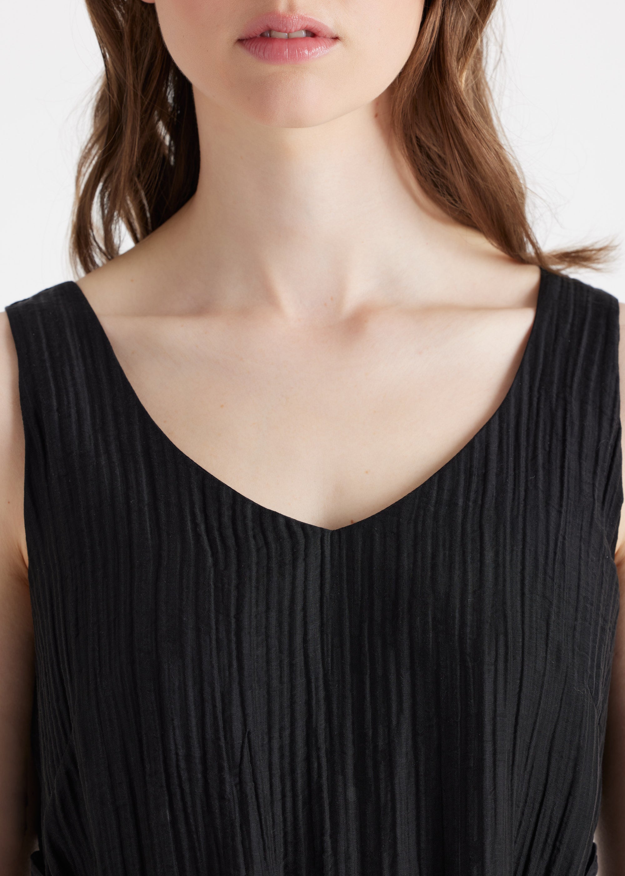 Gerades Midi - Kleid NATAVA aus Viskose - Lyocell - Mix - FOX'S - Fashion