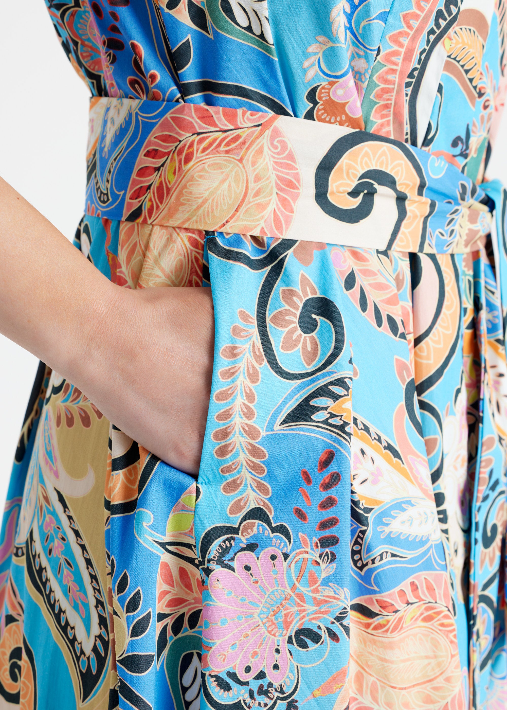 Tailliertes Kleid UDAXI aus Bio - Baumwolle - FOX'S - Fashion