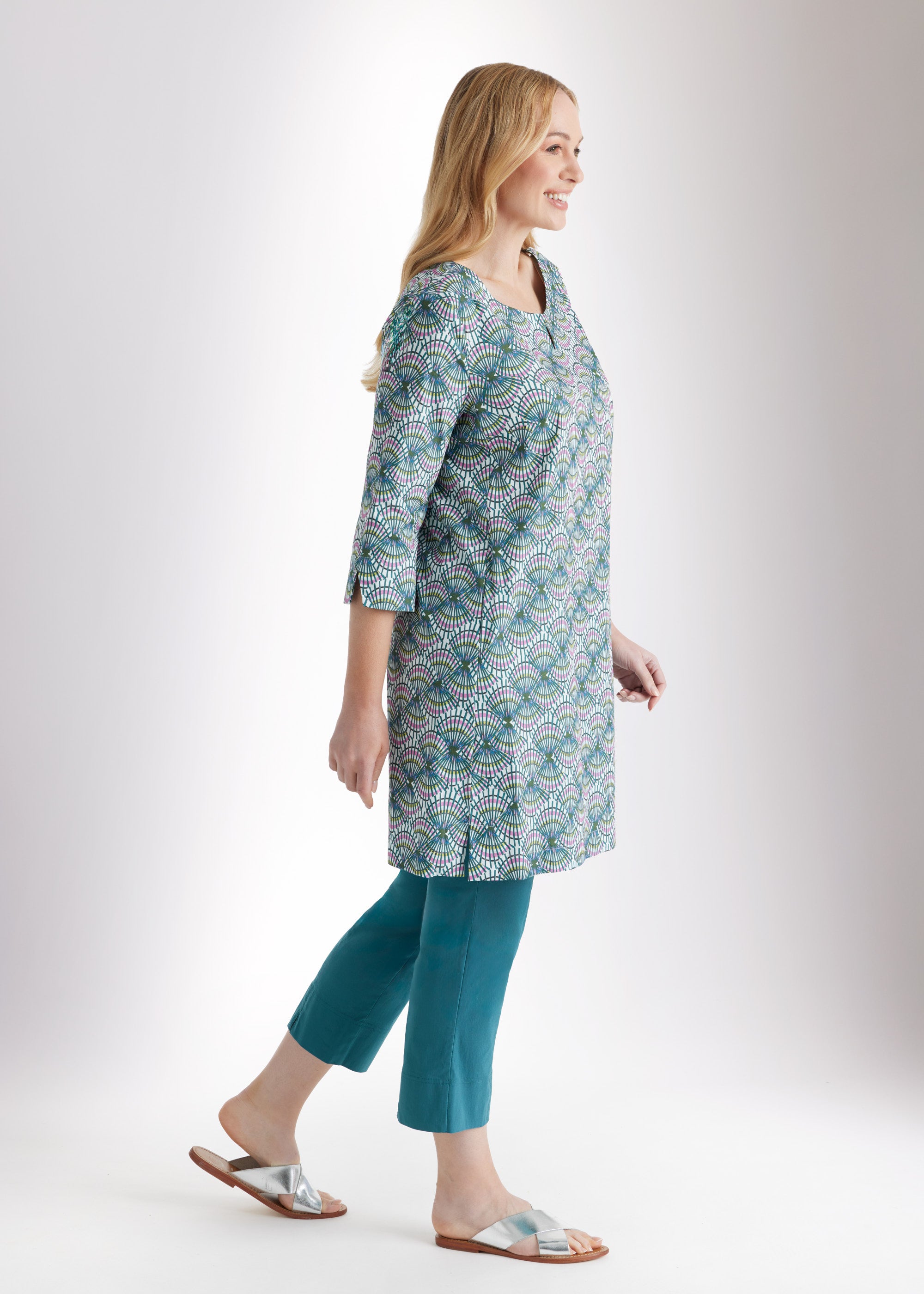 Taillierte Tunika UKUNIA aus Bio - Baumwolle mit Stretch - FOX'S - Fashion