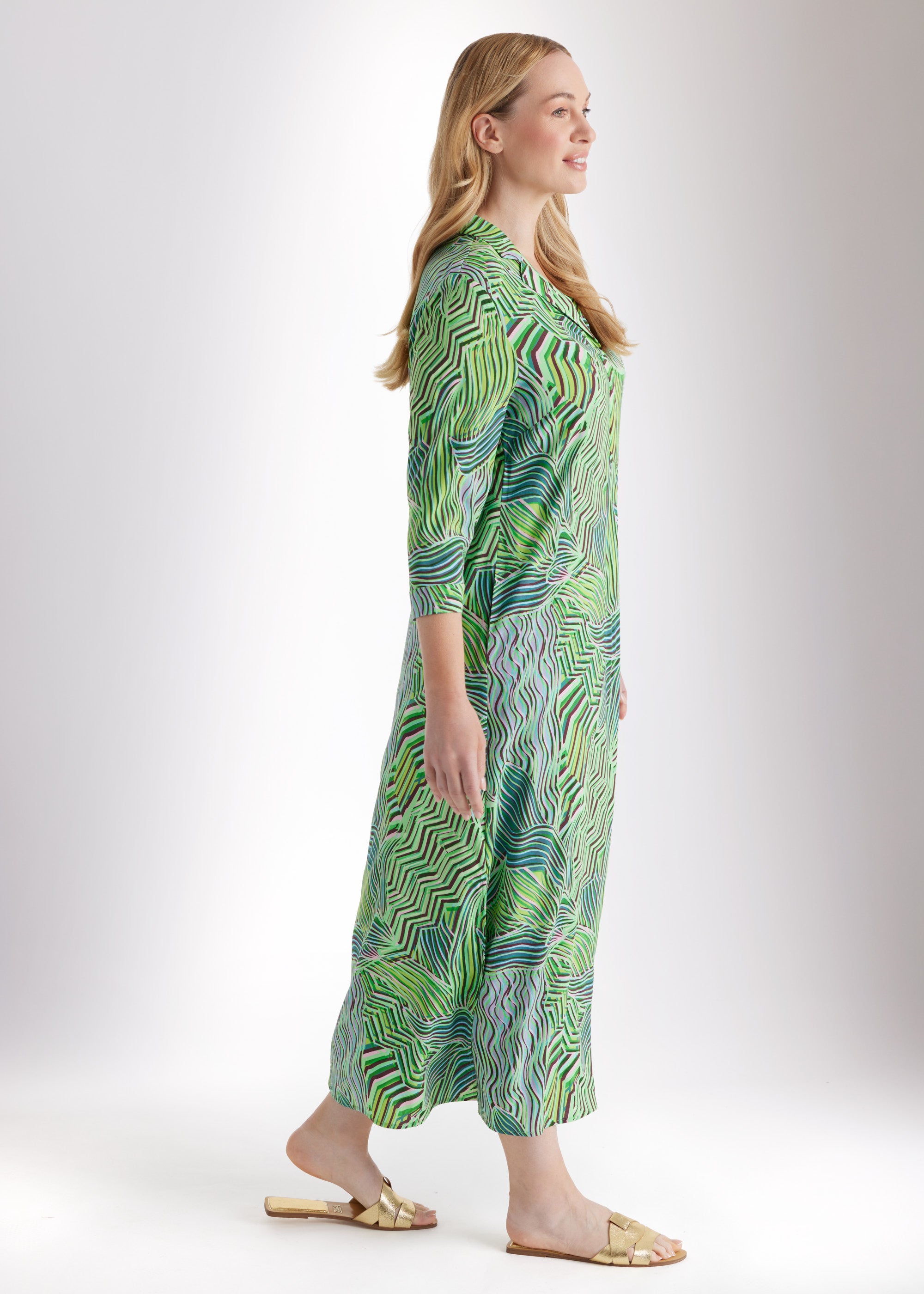 Gerades Midi - Kleid WOTALI aus Viskose - FOX'S - Fashion