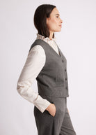 Anzugweste WAKAWE aus meliertem Viskose-Baumwoll-Mix - FOX'S-Fashion