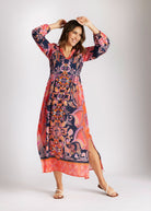 Coming Soon! Langes, tailliertes Kleid YIJE aus 100 % Baumwolle - FOX'S - Fashion