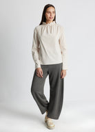 Gerade Bluse BLYNA aus leichtem Baumwoll-Mix mit Stretch - FOX'S-Fashion
