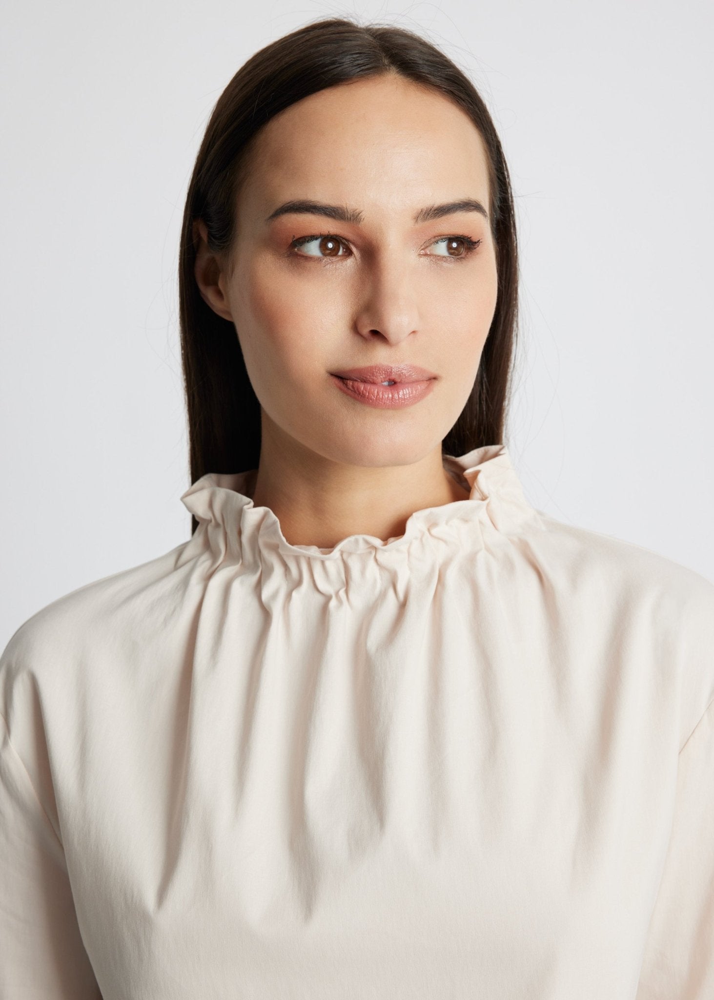 Gerade Bluse BLYNA aus leichtem Baumwoll-Mix mit Stretch - FOX'S-Fashion