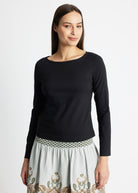 Gerade Bluse BONIUS aus leichtem Baumwoll-Mix mit Stretch - FOX'S-Fashion
