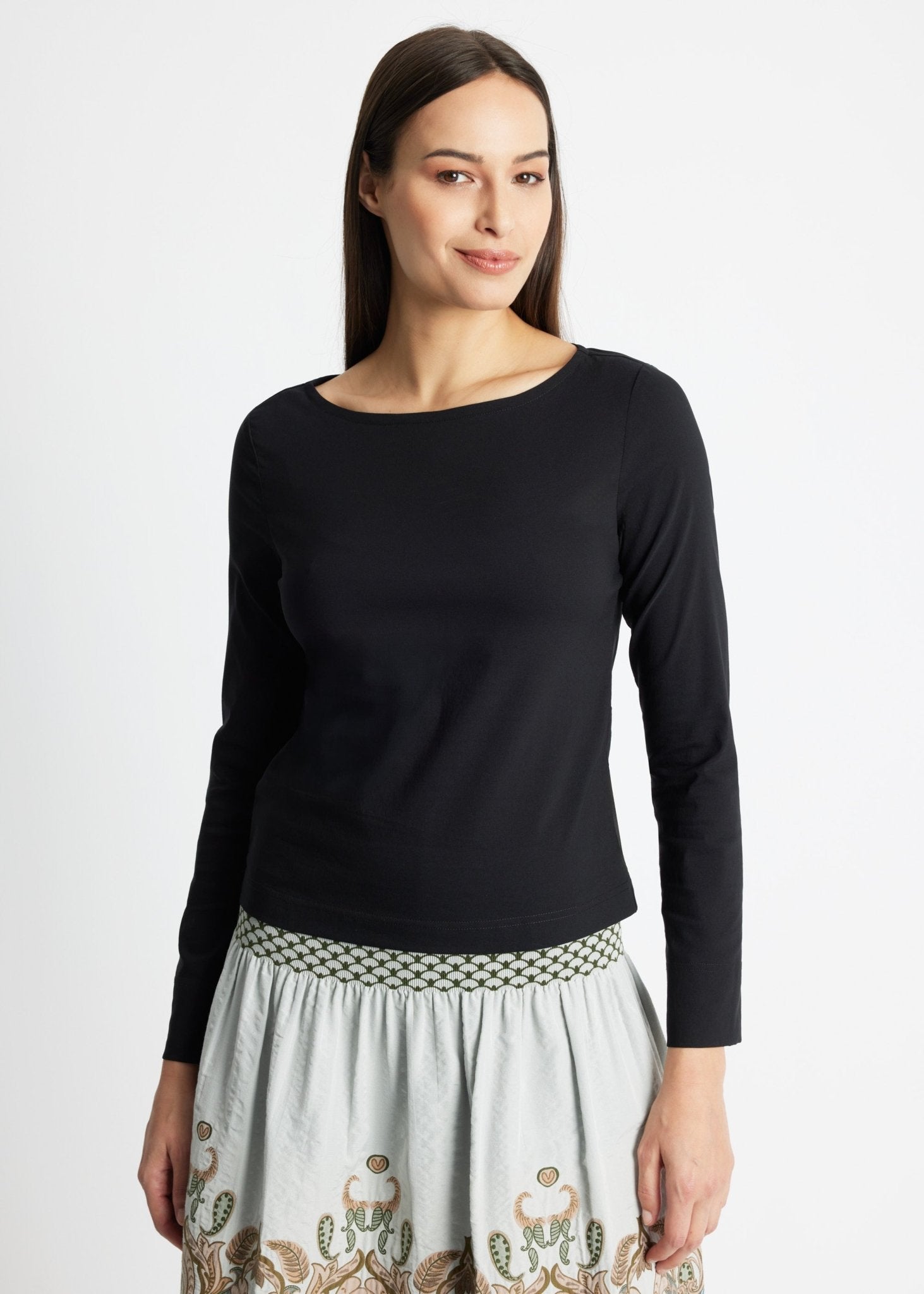 Gerade Bluse BONIUS aus leichtem Baumwoll-Mix mit Stretch - FOX'S-Fashion