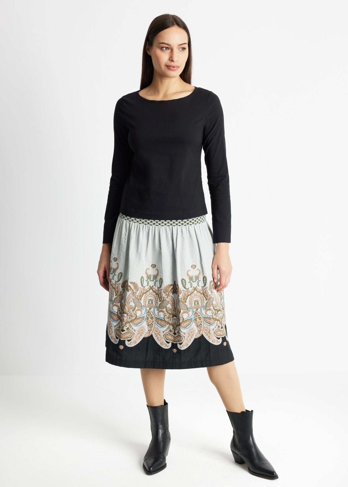 Gerade Bluse BONIUS aus leichtem Baumwoll-Mix mit Stretch - FOX'S-Fashion
