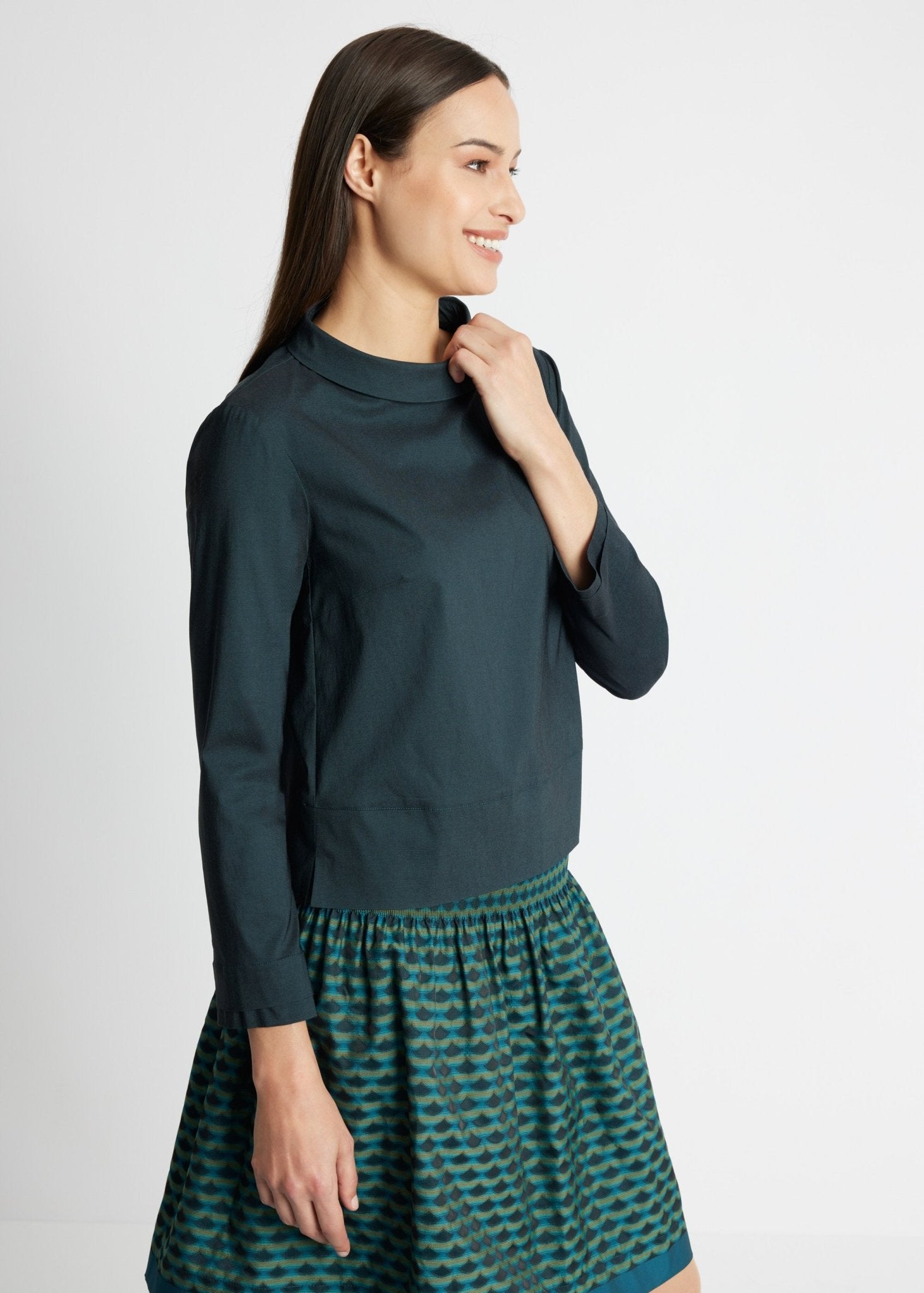 Gerade Bluse JURAMO aus Viskose-Mix mit Stretch - FOX'S-Fashion