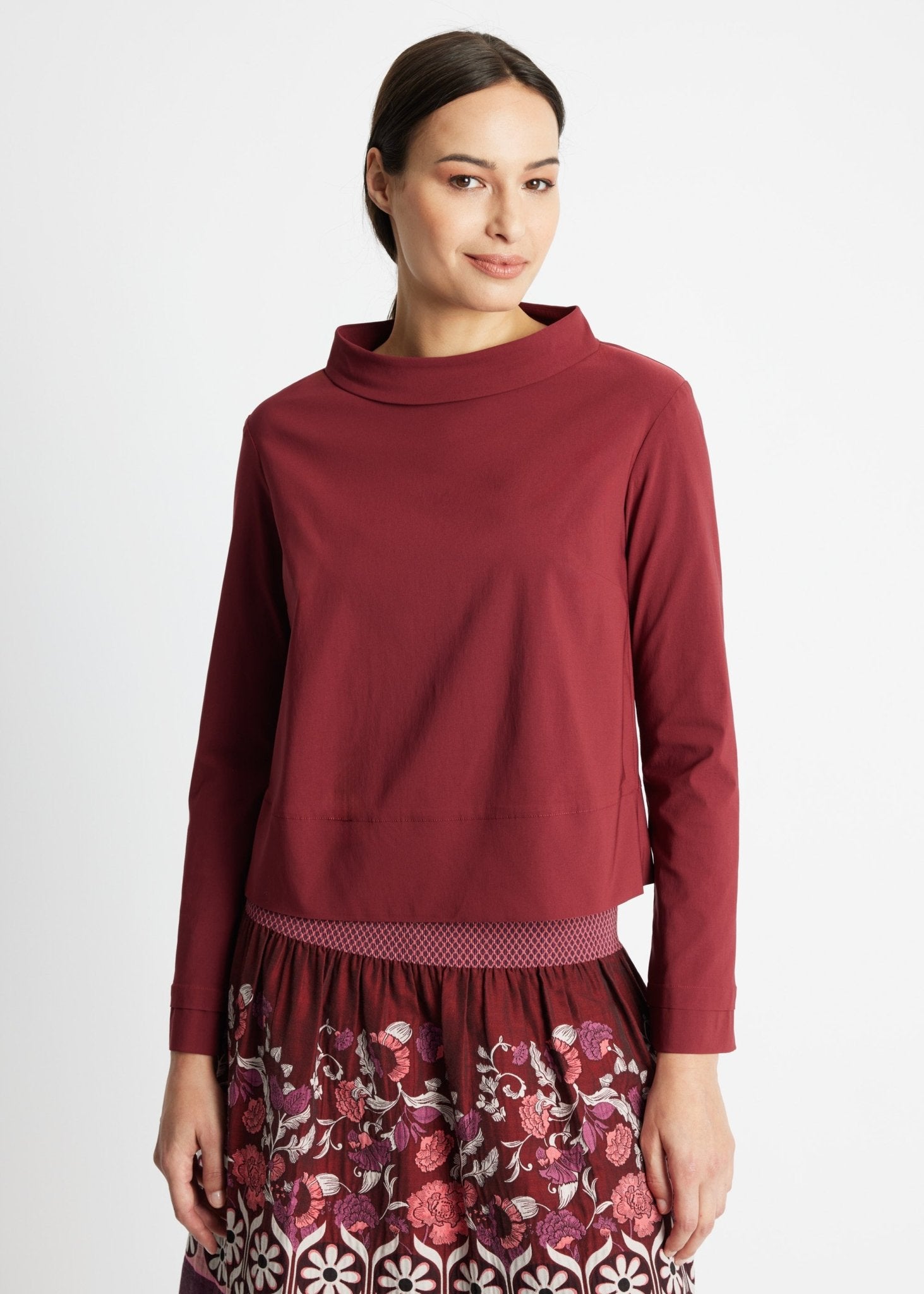 Gerade Bluse JURAMO aus Viskose-Mix mit Stretch - FOX'S-Fashion