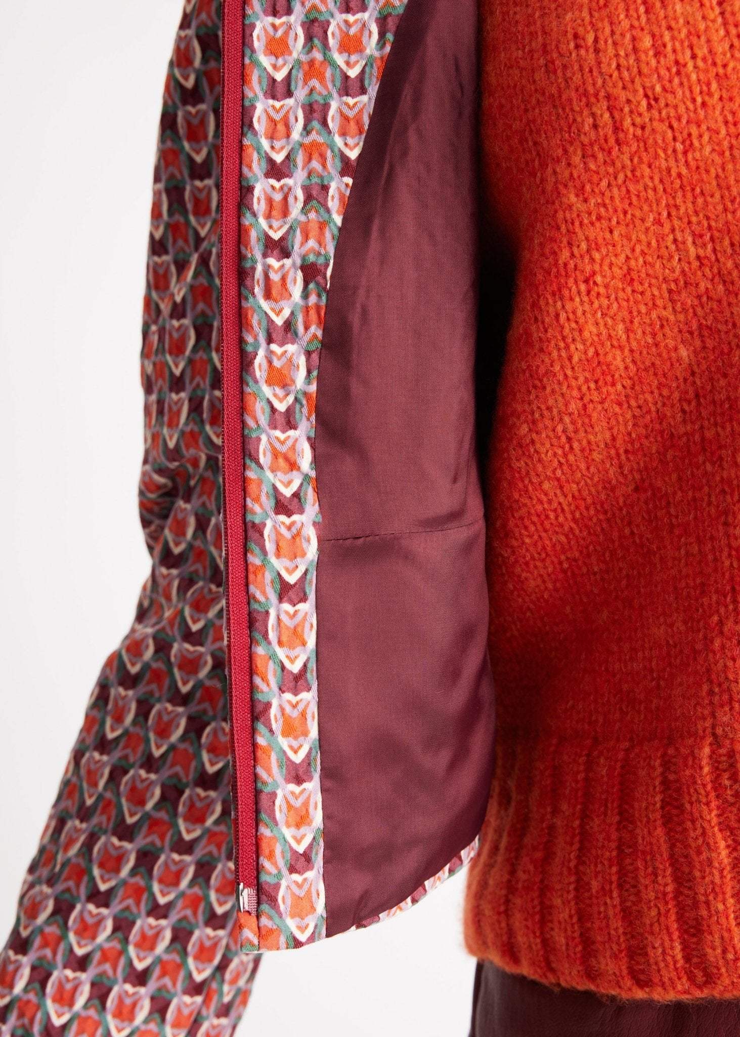 Gerade Jacke ENJAKI aus Viskose-Mix mit Reißverschluss - FOX'S-Fashion