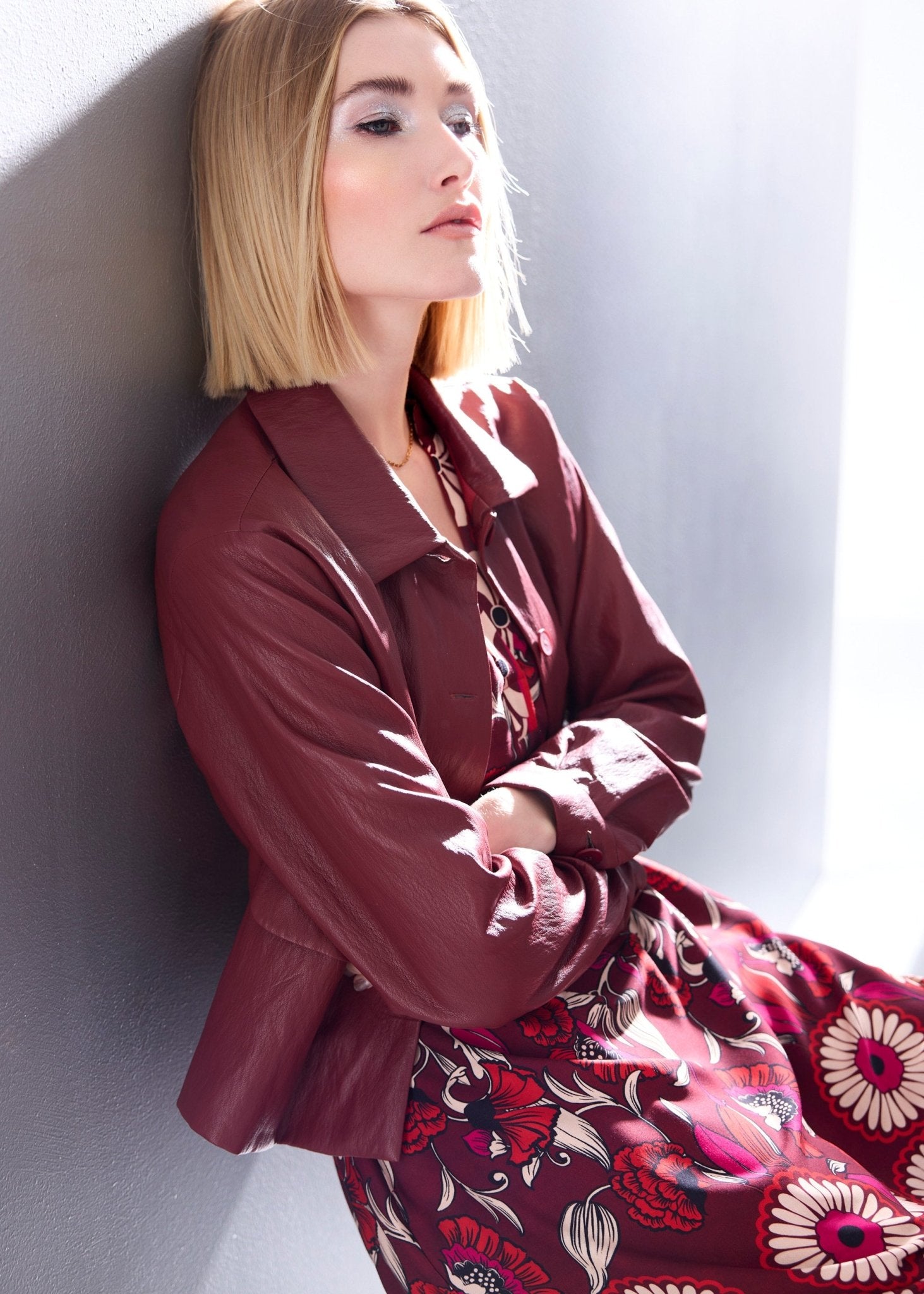 Gerade Jacke WIATA aus Lederimitat - FOX'S-Fashion