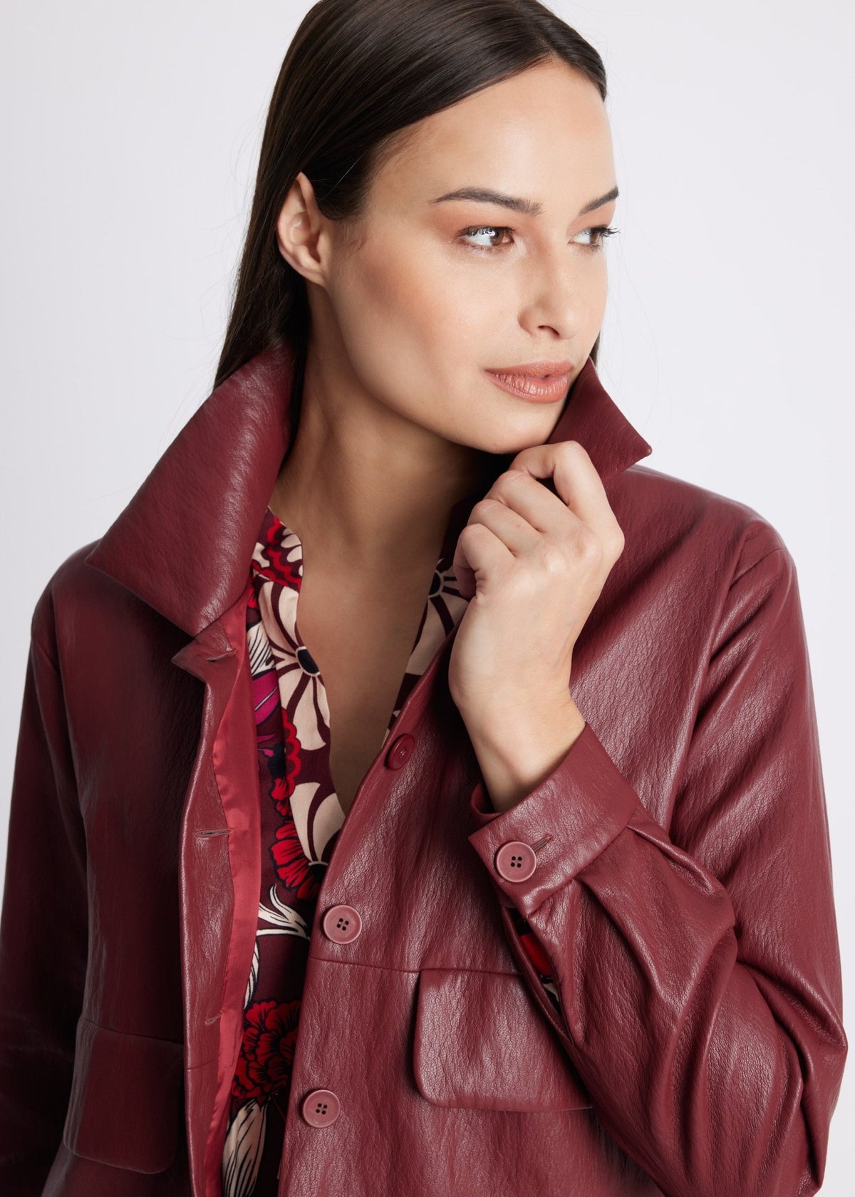 Gerade Jacke WIATA aus Lederimitat - FOX'S-Fashion