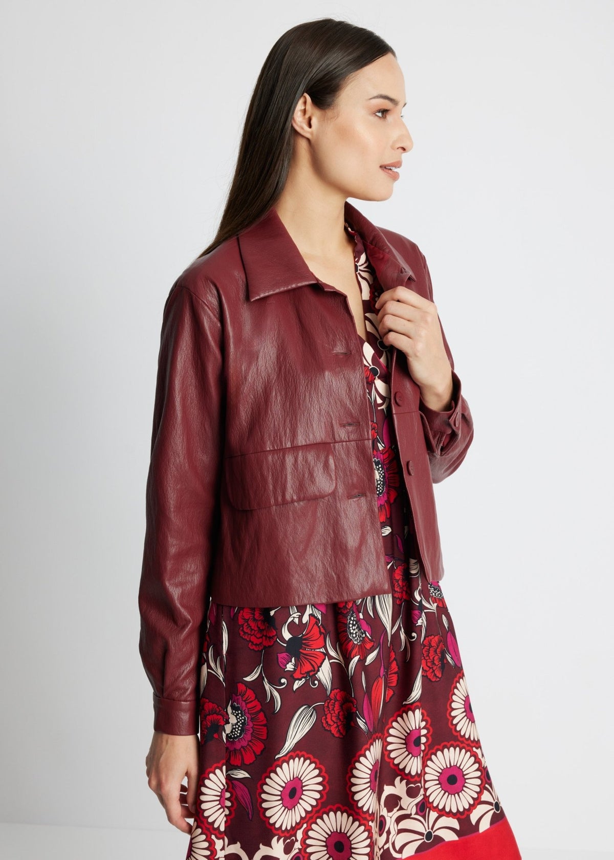 Gerade Jacke WIATA aus Lederimitat - FOX'S-Fashion