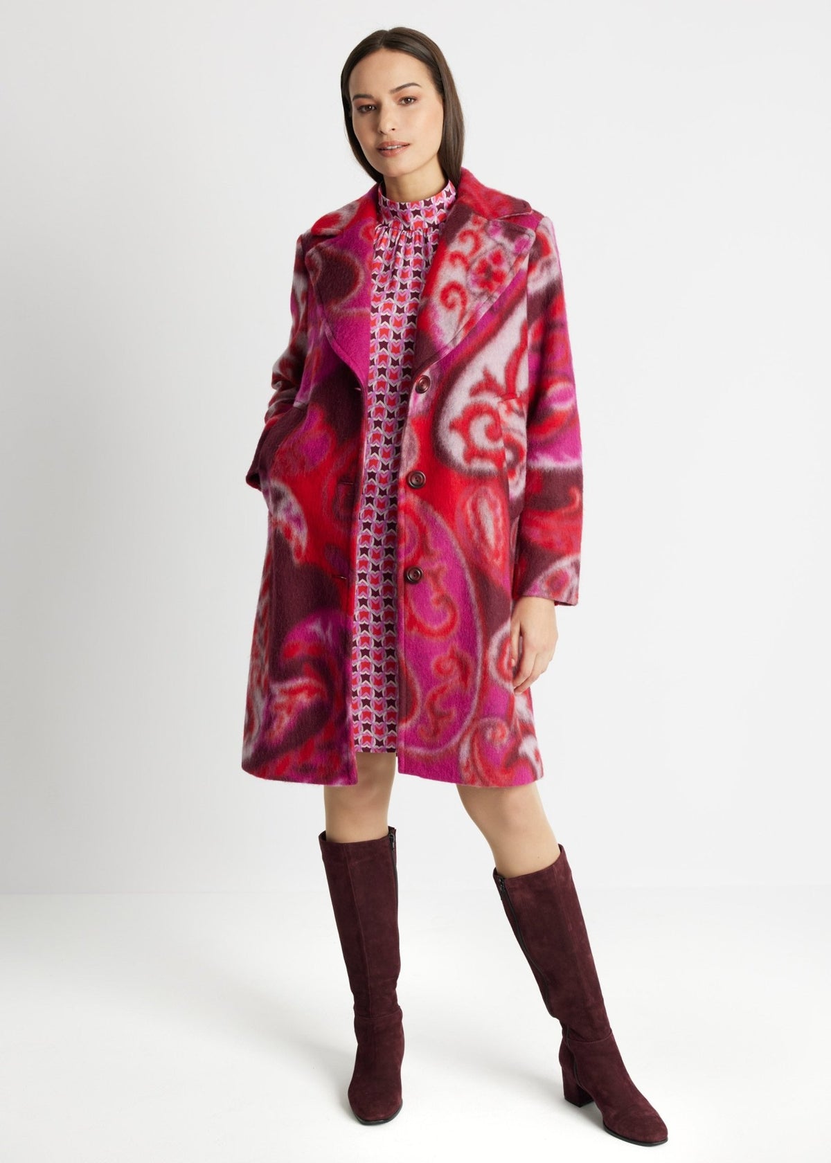 Gerader Mantel KUPURA aus Schurwolle - FOX'S-Fashion