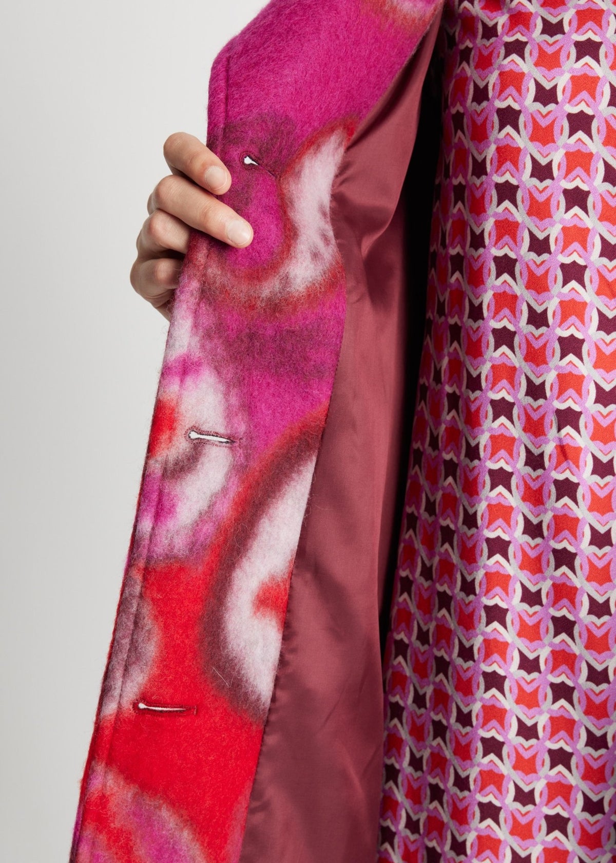 Gerader Mantel KUPURA aus Schurwolle - FOX'S-Fashion