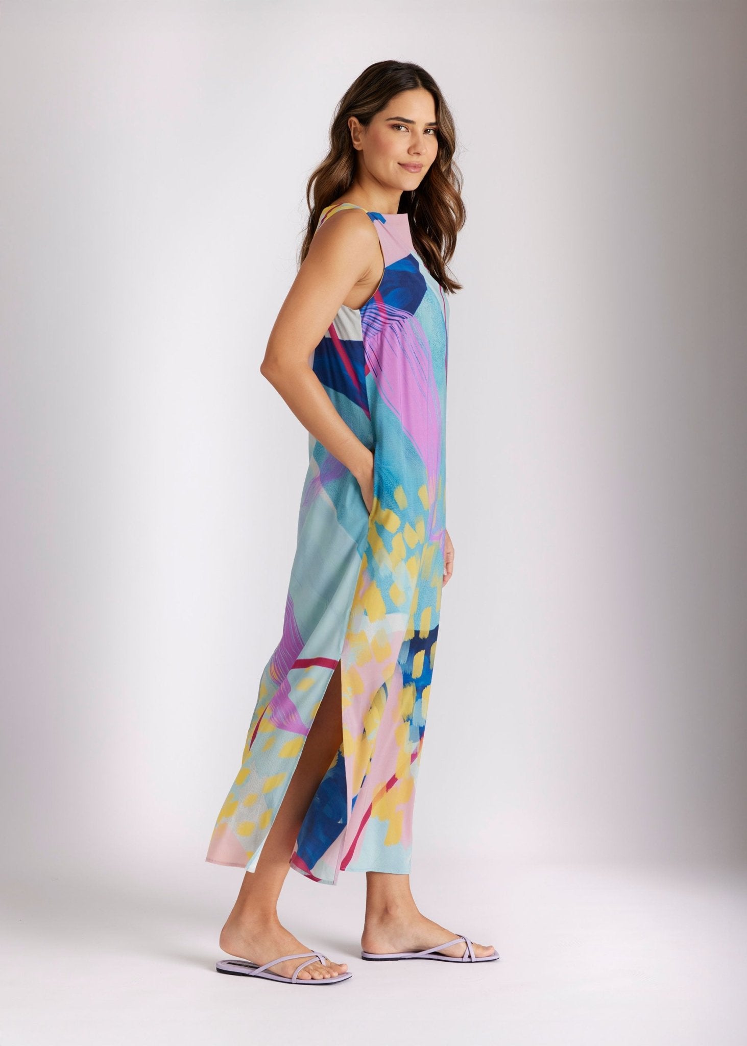 Gerades Midi - Kleid WUVITA aus Viskose - FOX'S - Fashion