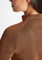 Gerades Shirt POETRA aus fein geripptem Viskose-Mix - FOX'S-Fashion