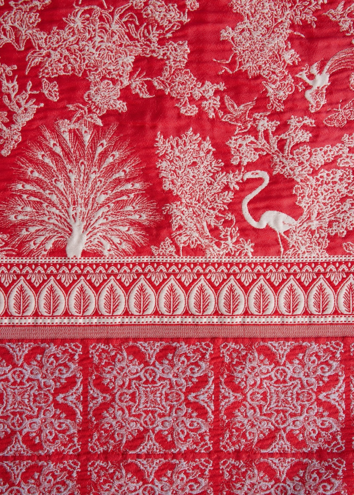 Gewebte Dekokissenhülle EVELIN in edlem Jacquard aus Baumwoll - Viskose - Mix - FOX'S - Fashion