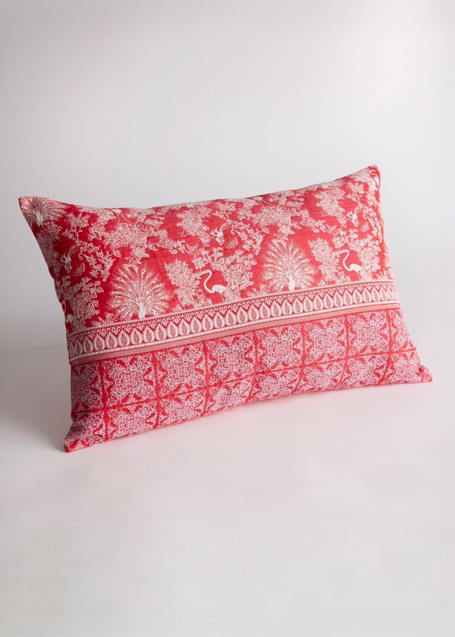 Gewebte Dekokissenhülle EVELIN in edlem Jacquard aus Baumwoll - Viskose - Mix - FOX'S - Fashion