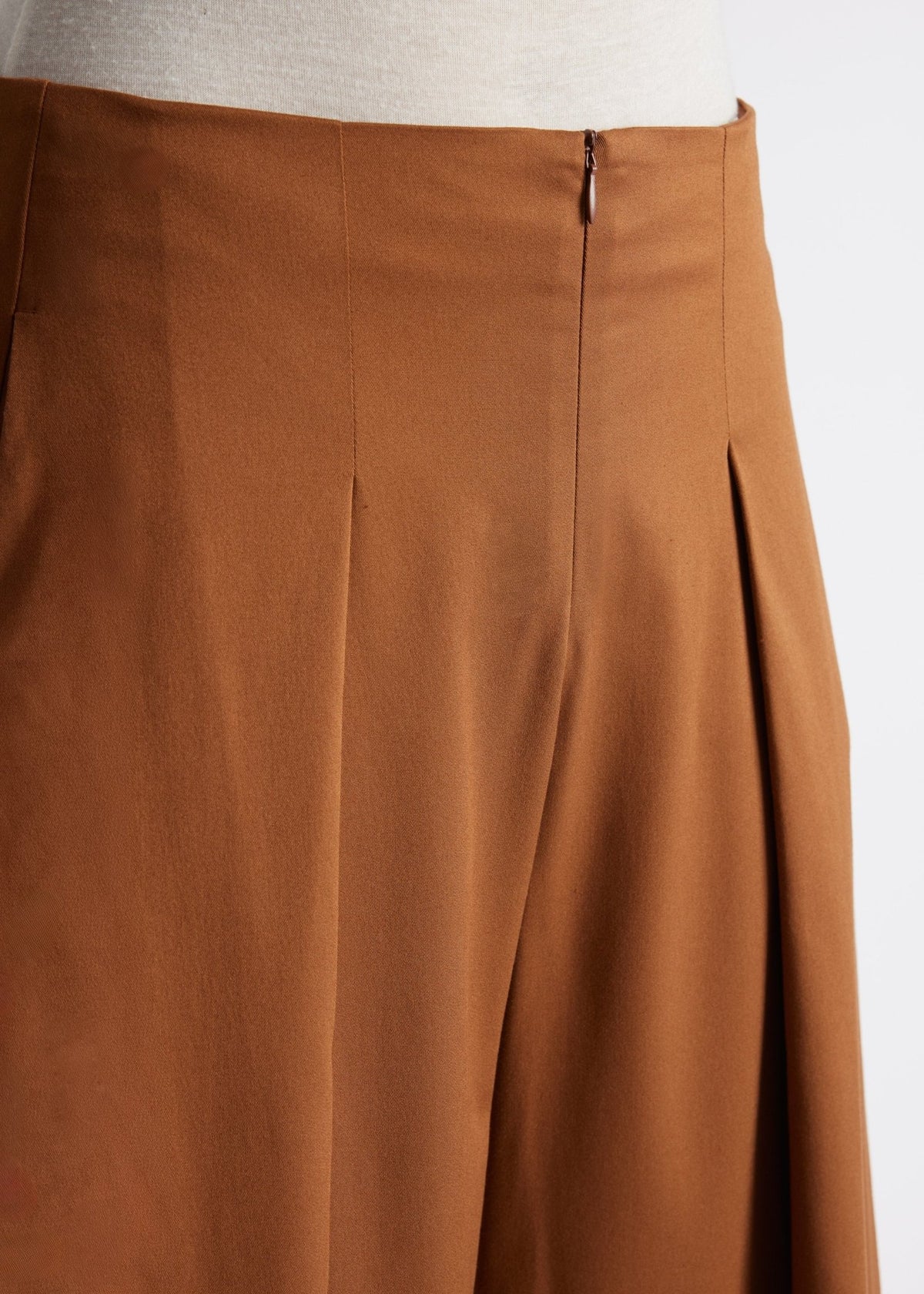 Hose QUKASEI aus glattem Viskosejersey mit weitem Bein - FOX'S-Fashion