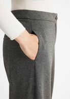Hose WAHOSSA aus meliertem Viskose-Baumwoll-Mix im Barrel-Fit - FOX'S-Fashion