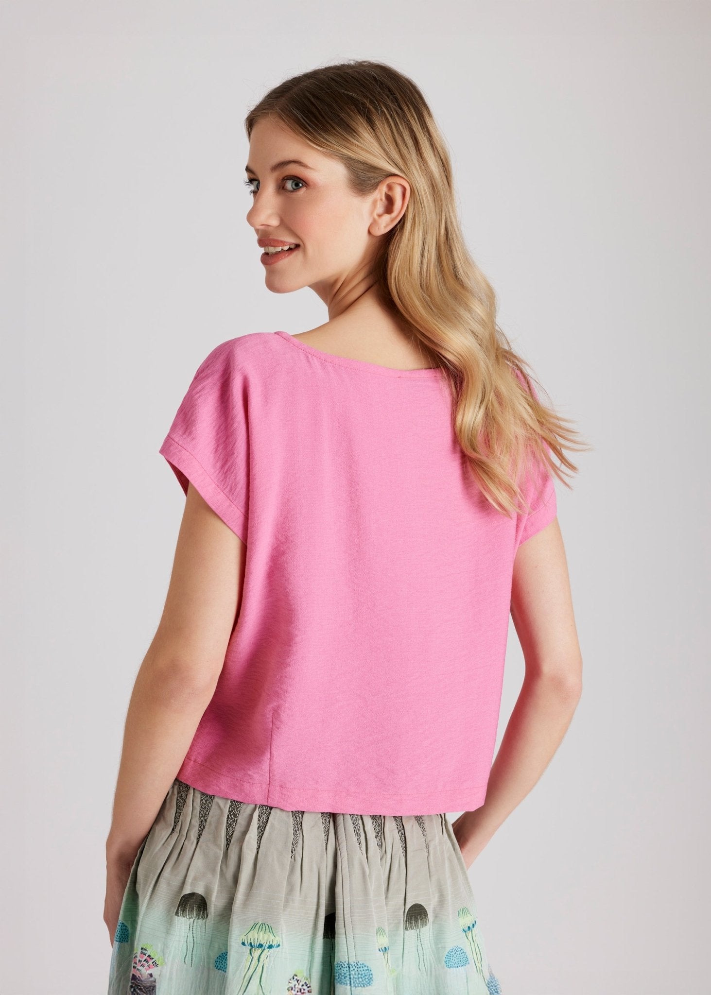 Kastiges Shirt NUTOPI aus Rayon mit Abnähern - FOX'S - Fashion