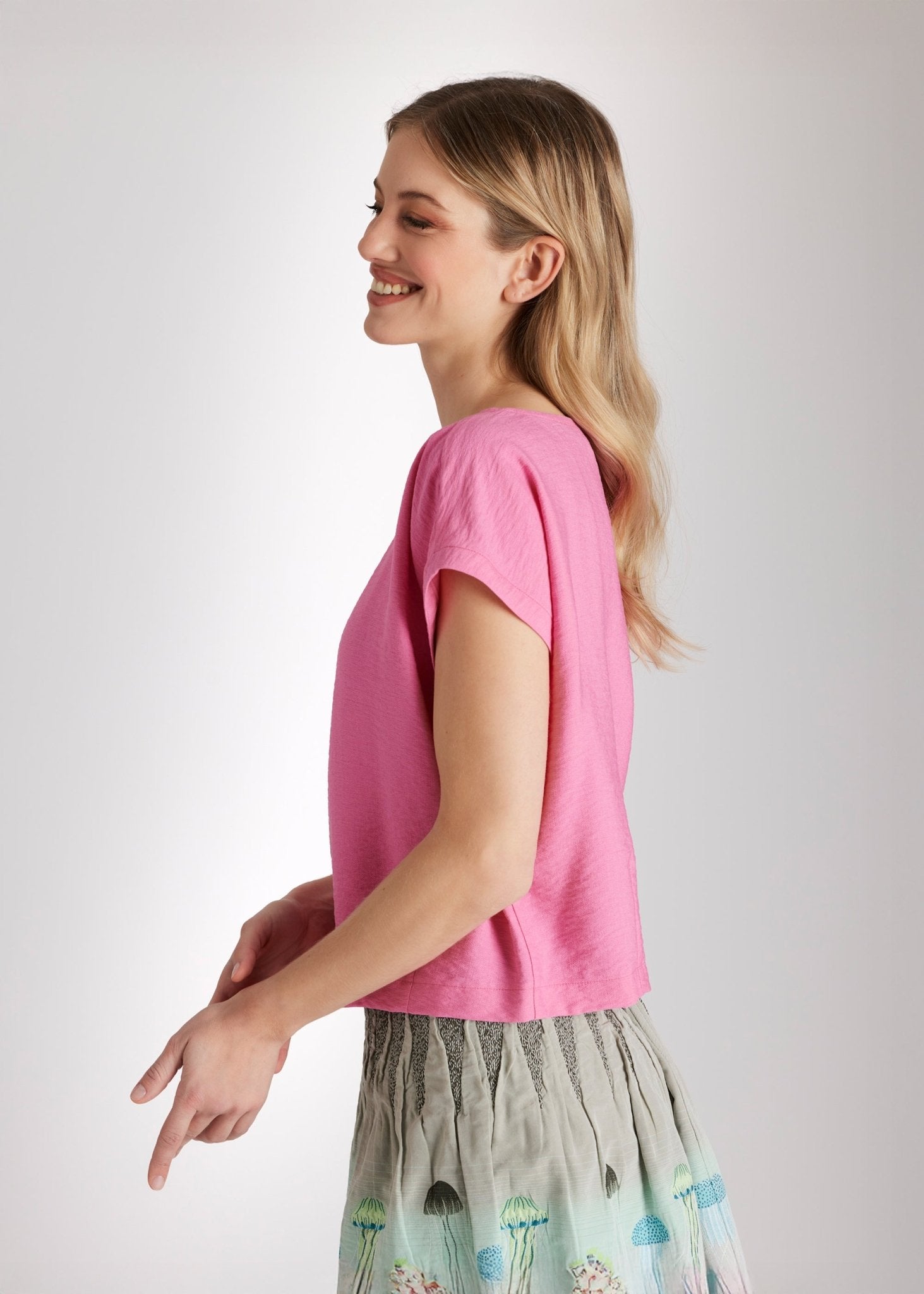 Kastiges Shirt NUTOPI aus Rayon mit Abnähern - FOX'S - Fashion