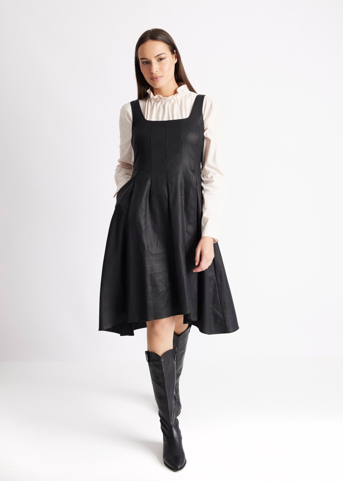 Kleid ZANSUI aus 100 % Baumwolle in A-Linie - FOX'S-Fashion