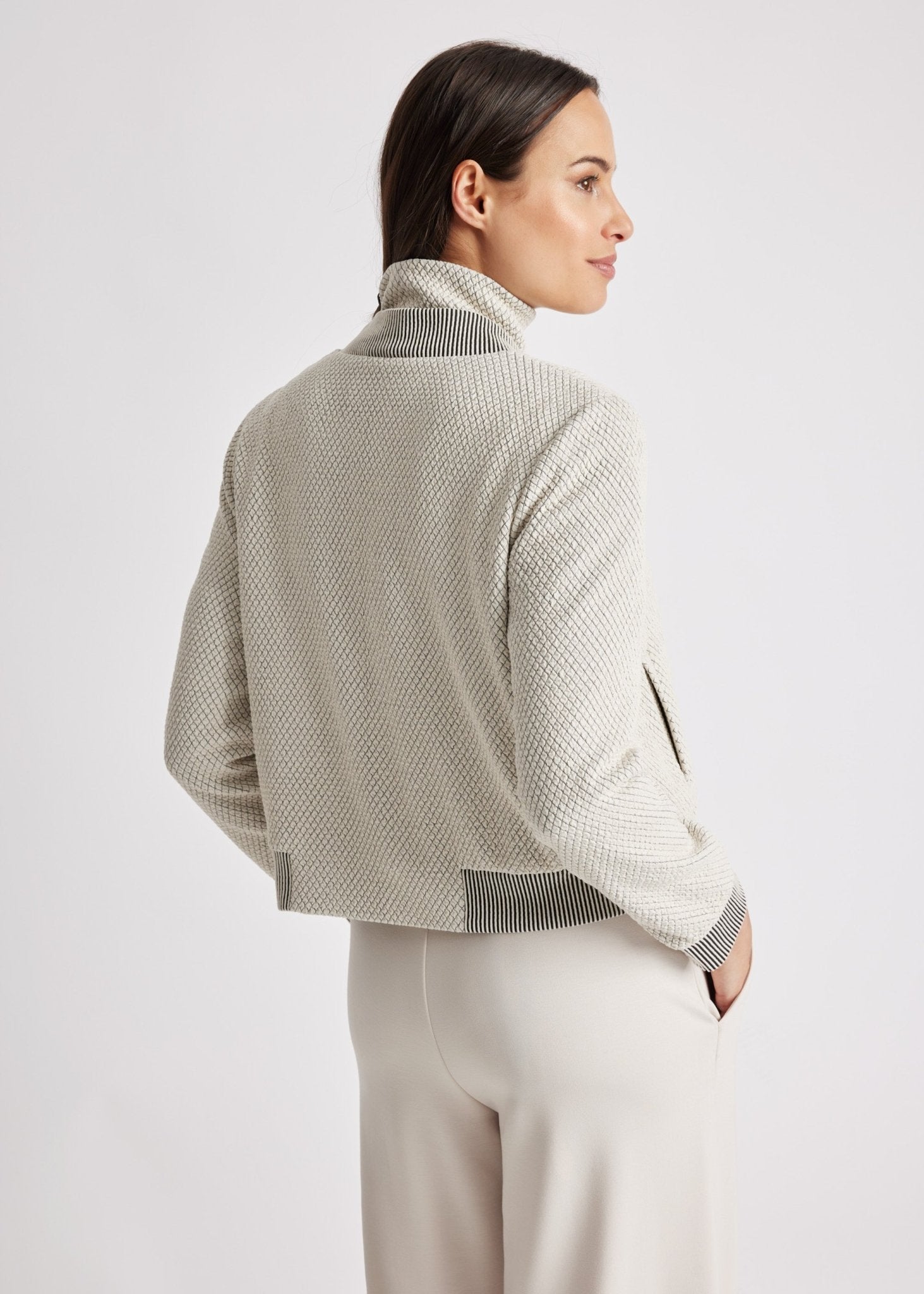 Kurze Blousonjacke PASJAKI aus Viskose-Mix - FOX'S-Fashion