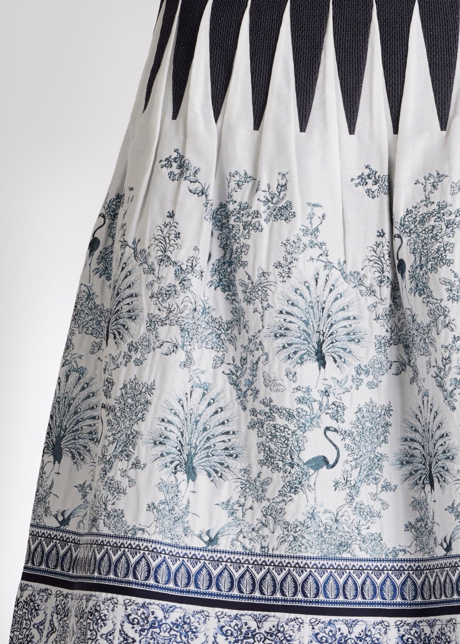 Kurzer One Size Rock LACROSA-S mit Gummiband und Vogelmuster in Blau